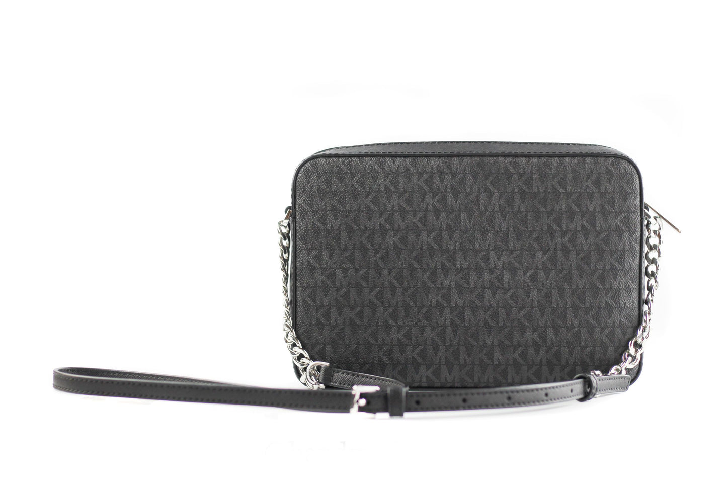 Michael Kors Jet Set Large East West Saffiano Leder Crossbody Bag Handtasche [Black Signature]