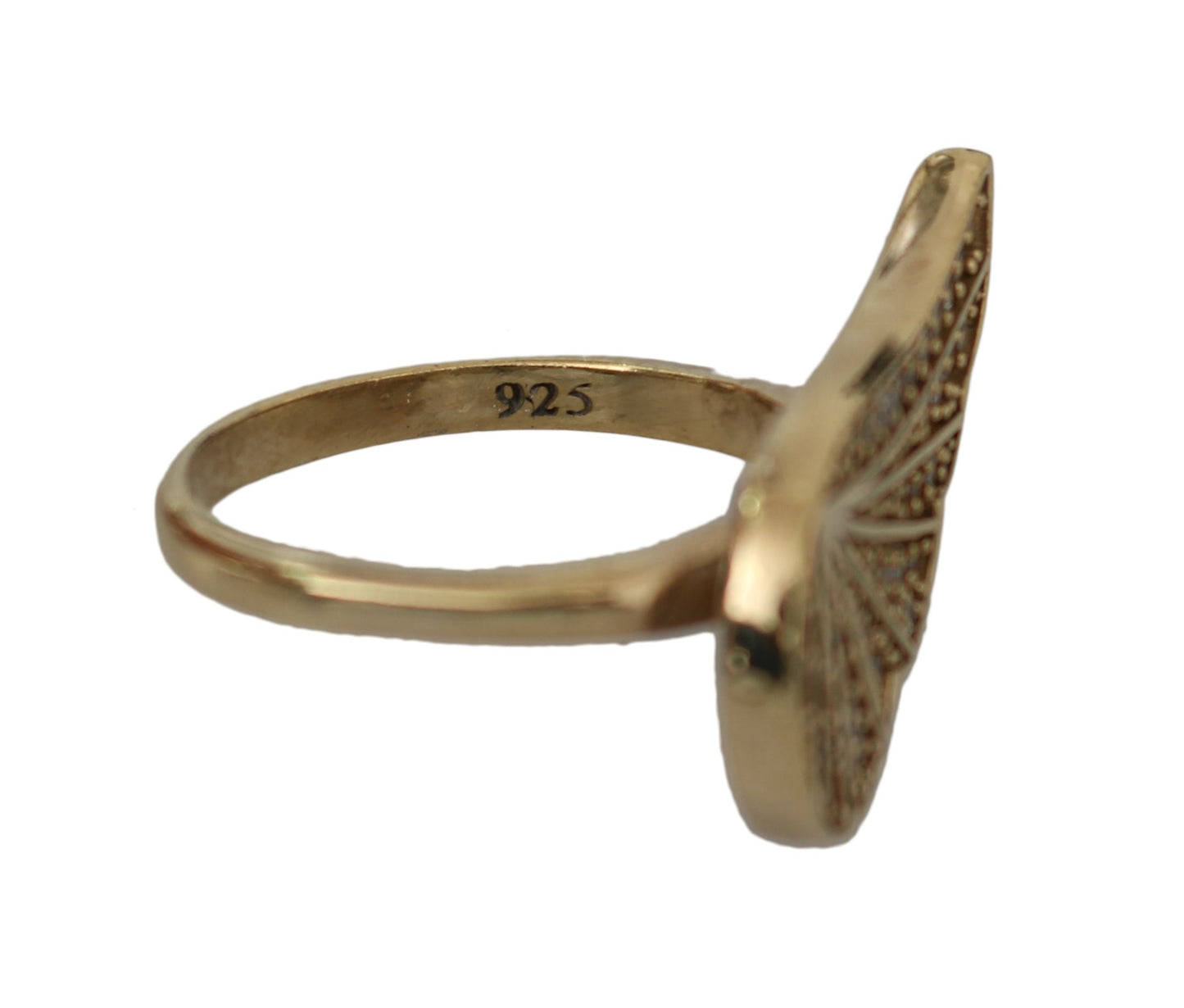 Nialaya Eleganter Ring mit Goldkristallen verziert