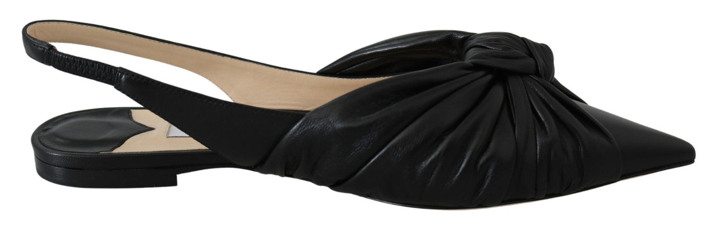 Jimmy Choo Elegante spitz zulaufende Lederflats