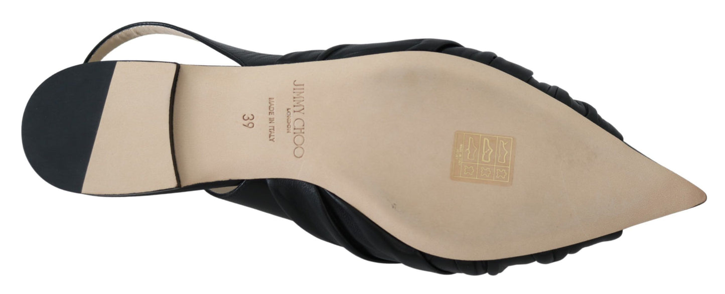 Jimmy Choo Elegante spitz zulaufende Lederflats