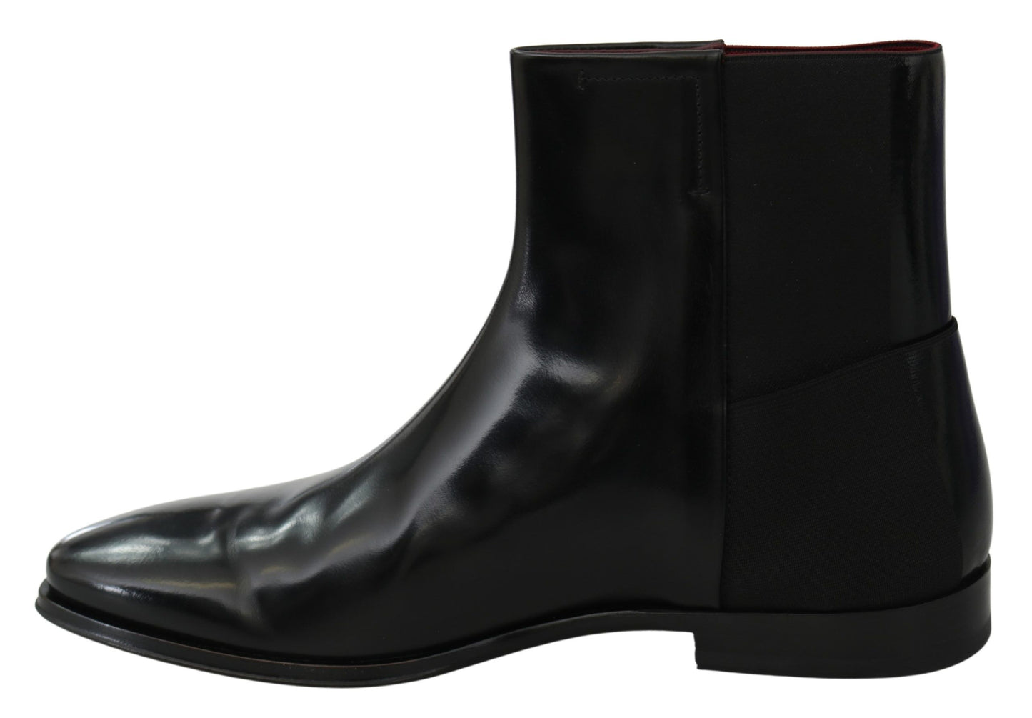 Dolce & Gabbana Elegante Chelsea-Stiefel aus schwarzem Leder