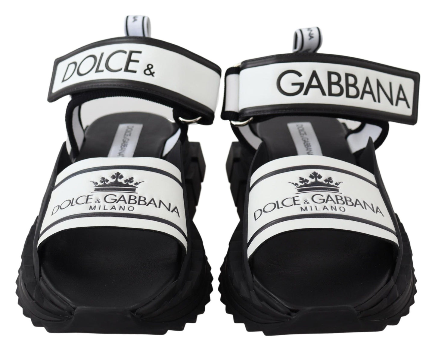 Dolce & Gabbana Super King Slider-Sandalen in Monochrom