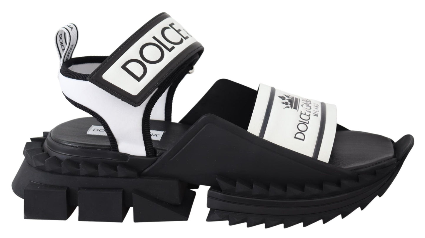 Dolce & Gabbana Super King Slider-Sandalen in Monochrom