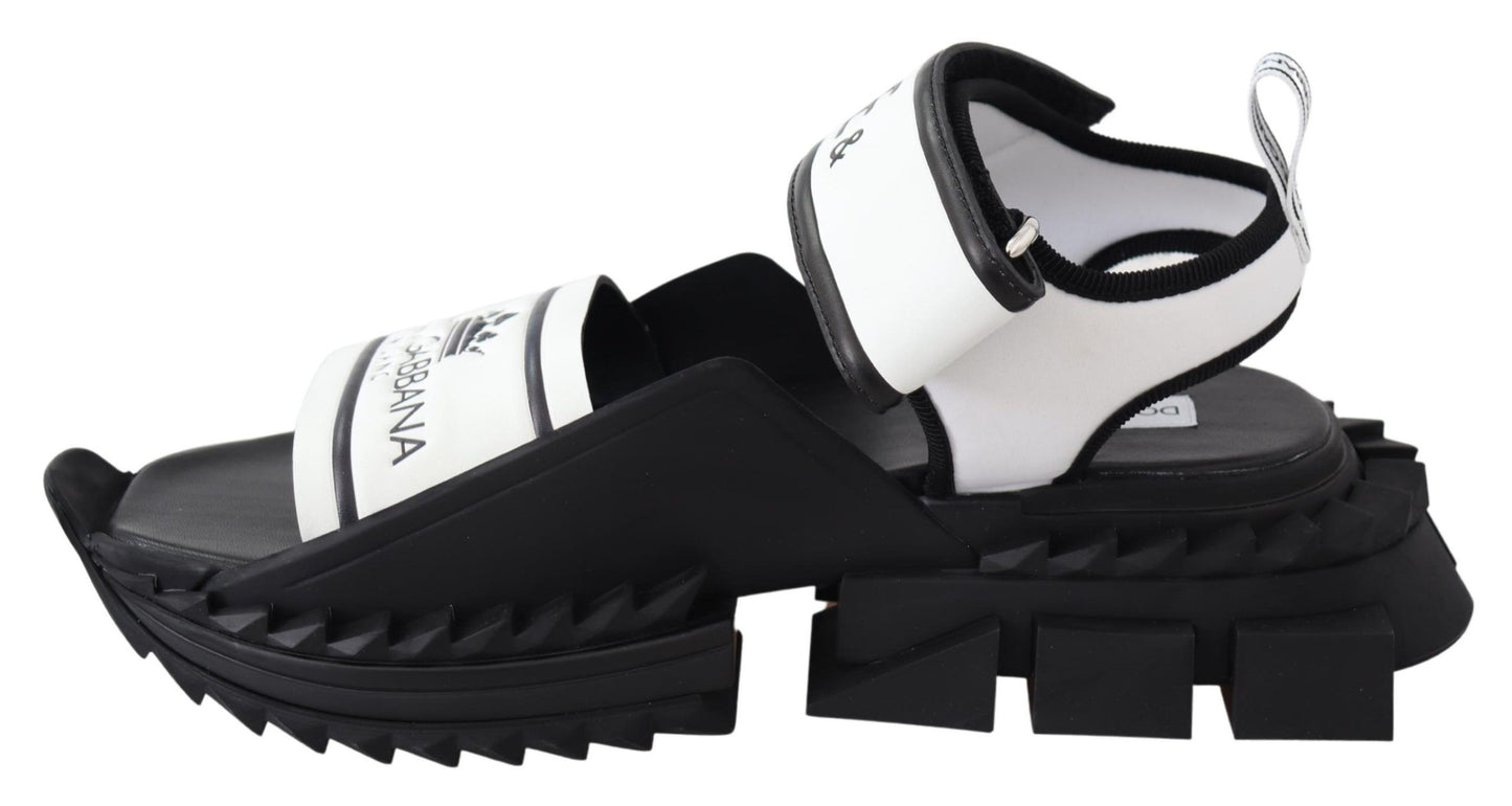 Dolce & Gabbana Super King Slider-Sandalen in Monochrom