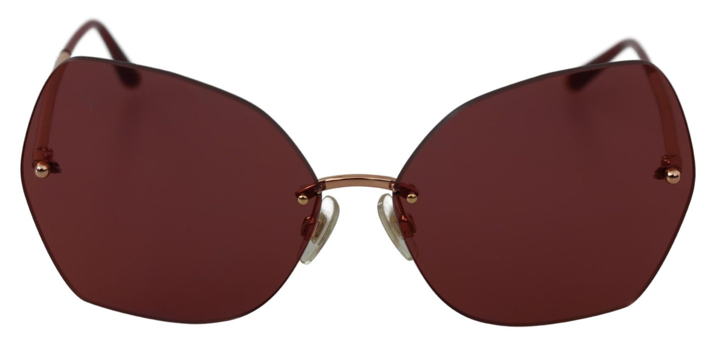 Dolce & Gabbana Schicke rote 100% UV-Schutz-Sonnenbrille