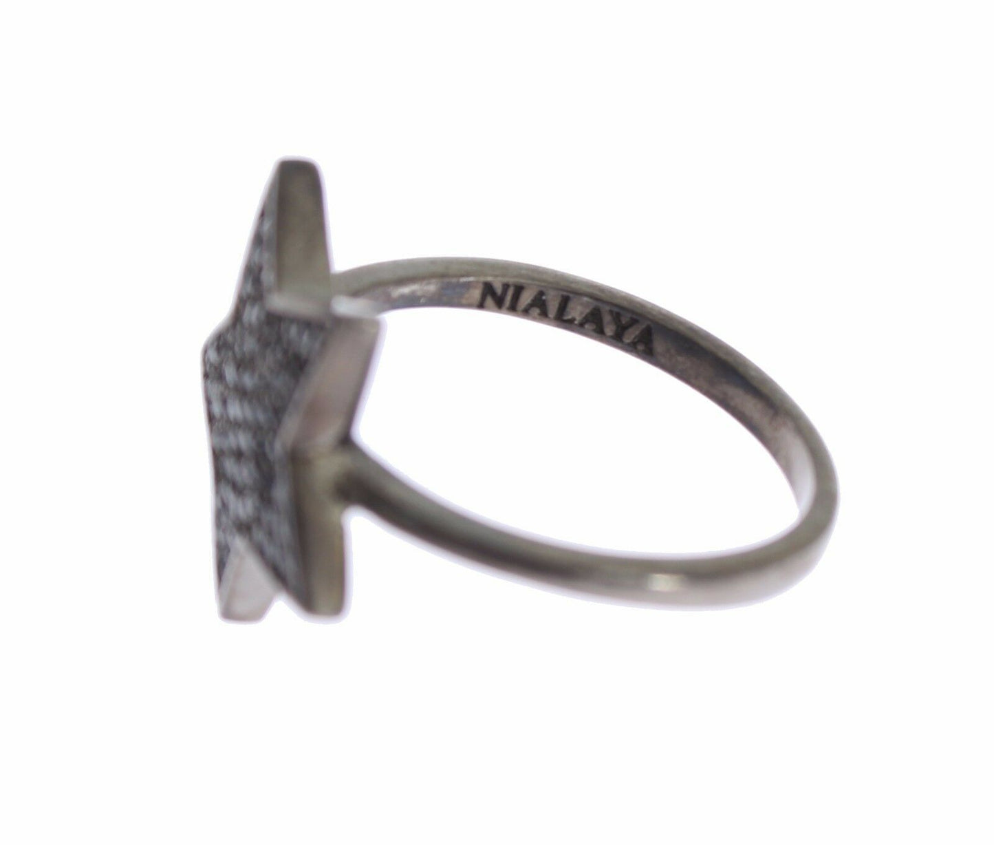 Nialaya Exquisite Sterling Silber CZ Kristall Ring