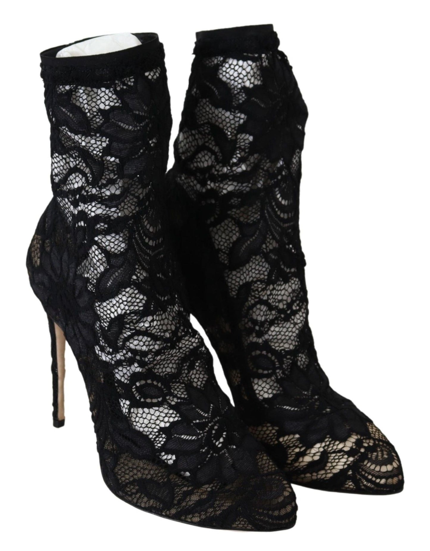 Dolce & Gabbana Schwarze Spitze Taormina Pumps Elegance Unleashed