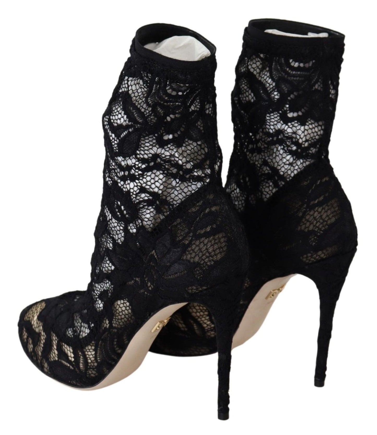 Dolce & Gabbana Schwarze Spitze Taormina Pumps Elegance Unleashed