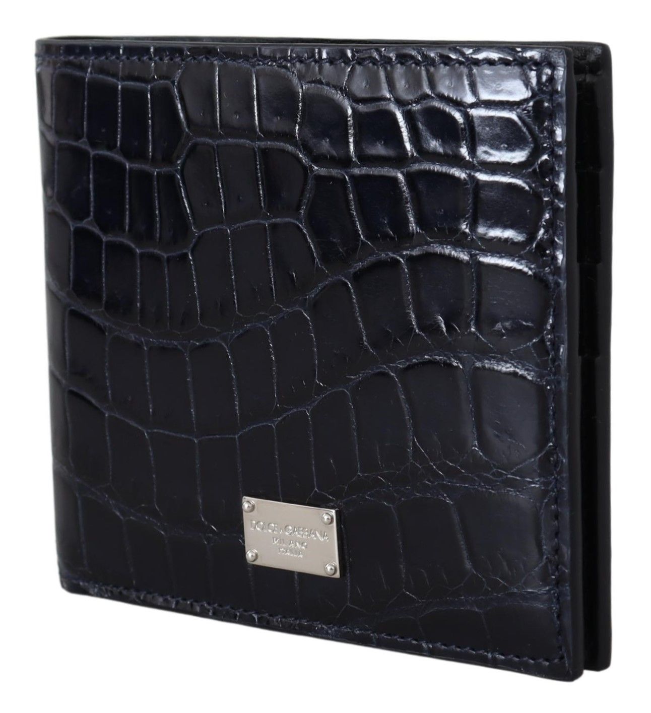 Dolce & Gabbana Elegantes Exotenleder Bifold Wallet