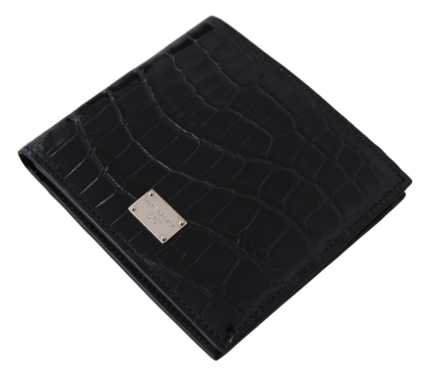 Dolce & Gabbana Elegantes Exotenleder Bifold Wallet