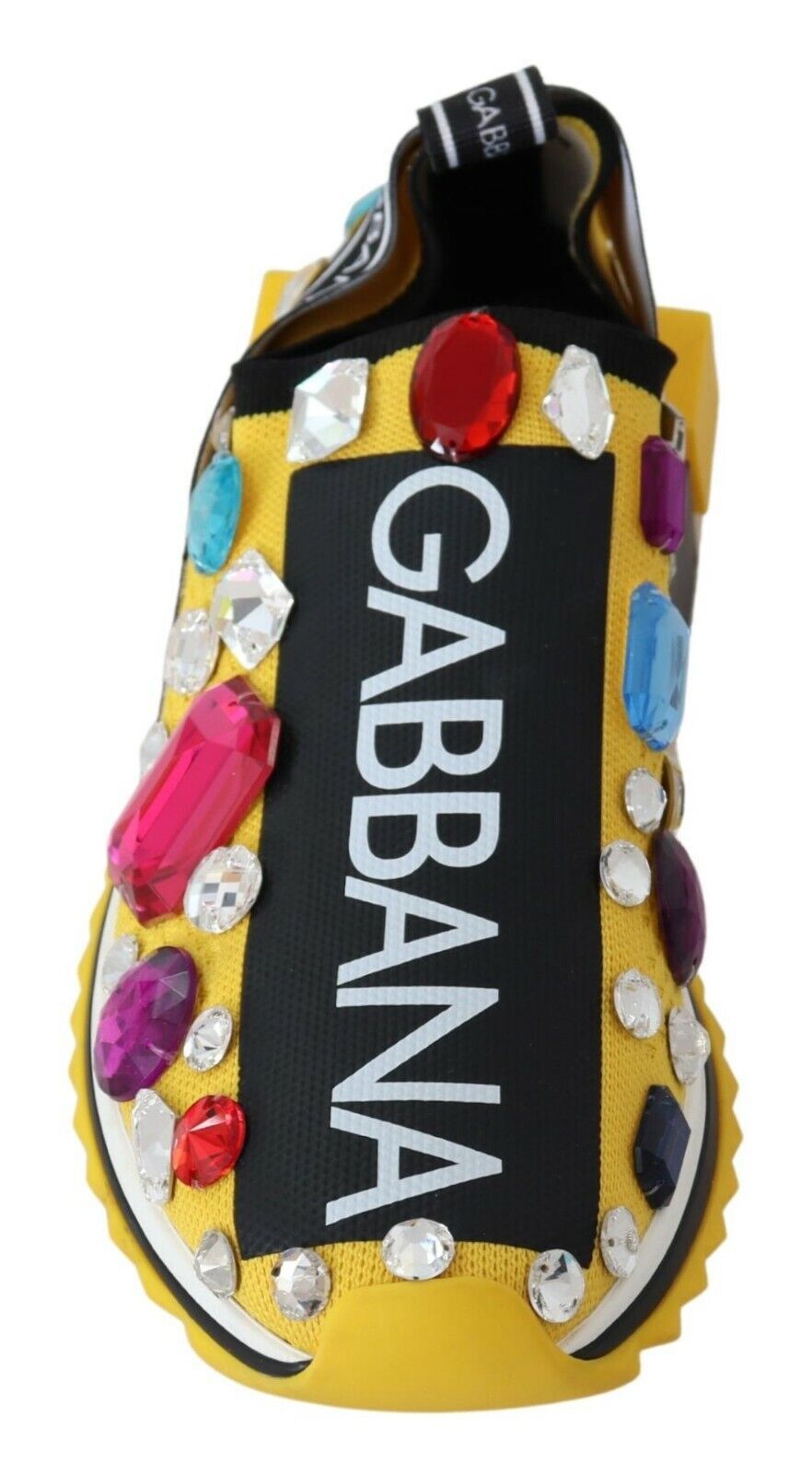 Dolce & Gabbana Verzierte gelbe Sorrento Sneakers