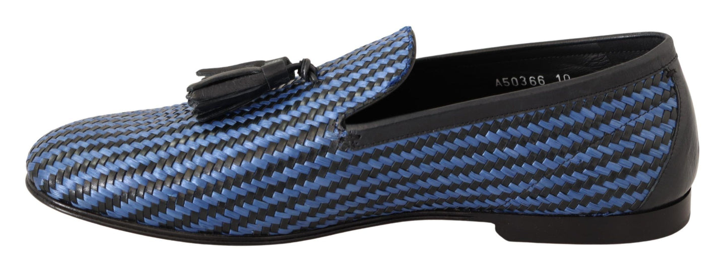 Dolce & Gabbana Elegante Loafers aus gewebtem Leder