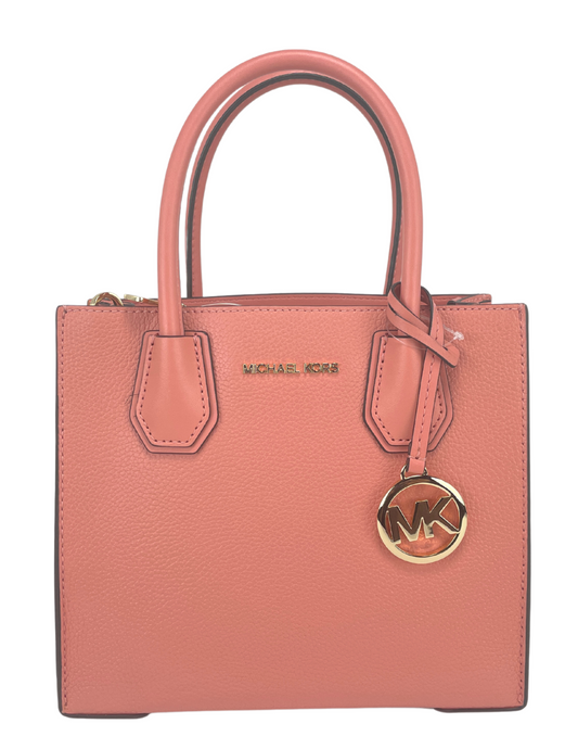 Michael Kors Mercer Medium Sherbet Pebble Leder Messenger Crossbody Tasche Handtasche