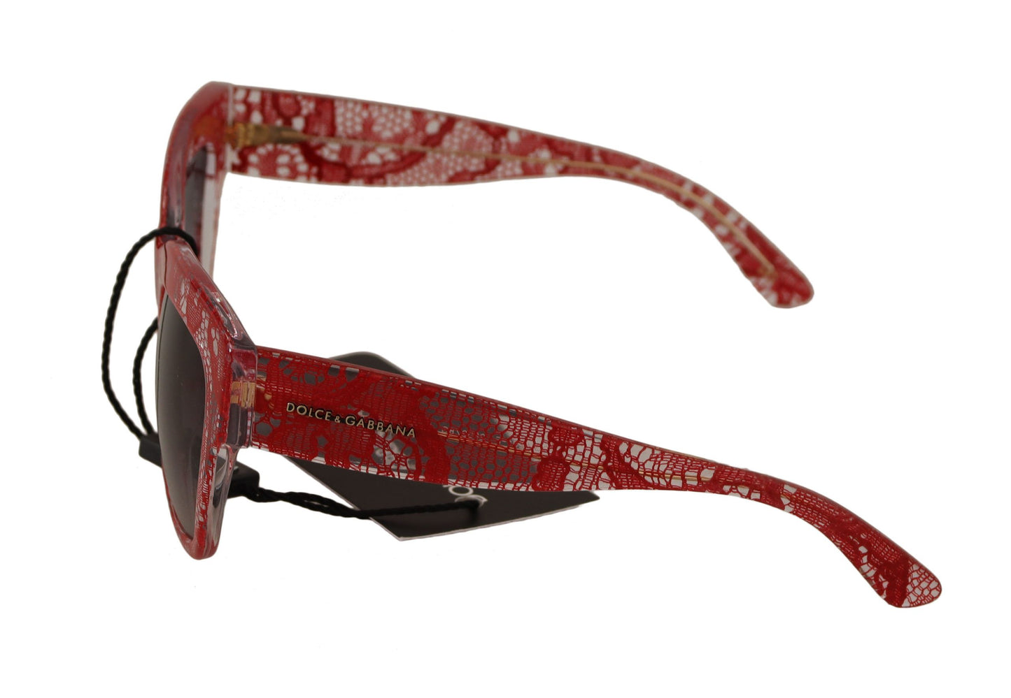 Dolce & Gabbana Elegante Sonnenbrille mit sizilianischem Spitzeneinsatz