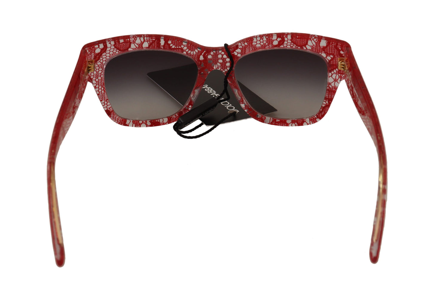 Dolce & Gabbana Elegante Sonnenbrille mit sizilianischem Spitzeneinsatz