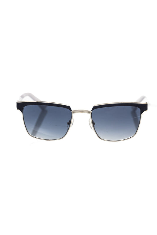 Frankie Morello Schwarz Metallic Männer Sonnenbrille