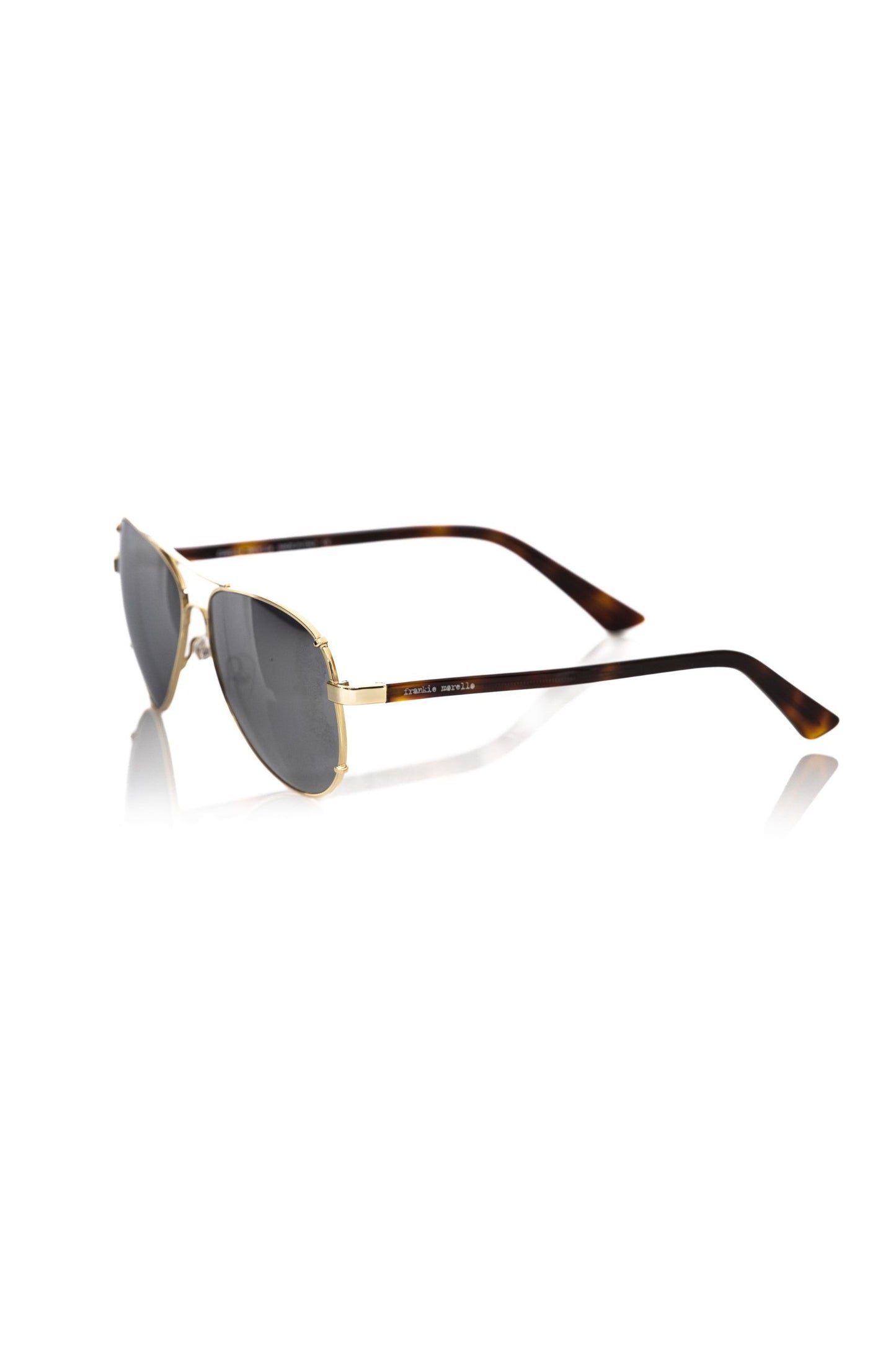 Frankie Morello Gold Metallic Fiber Herren-Sonnenbrille