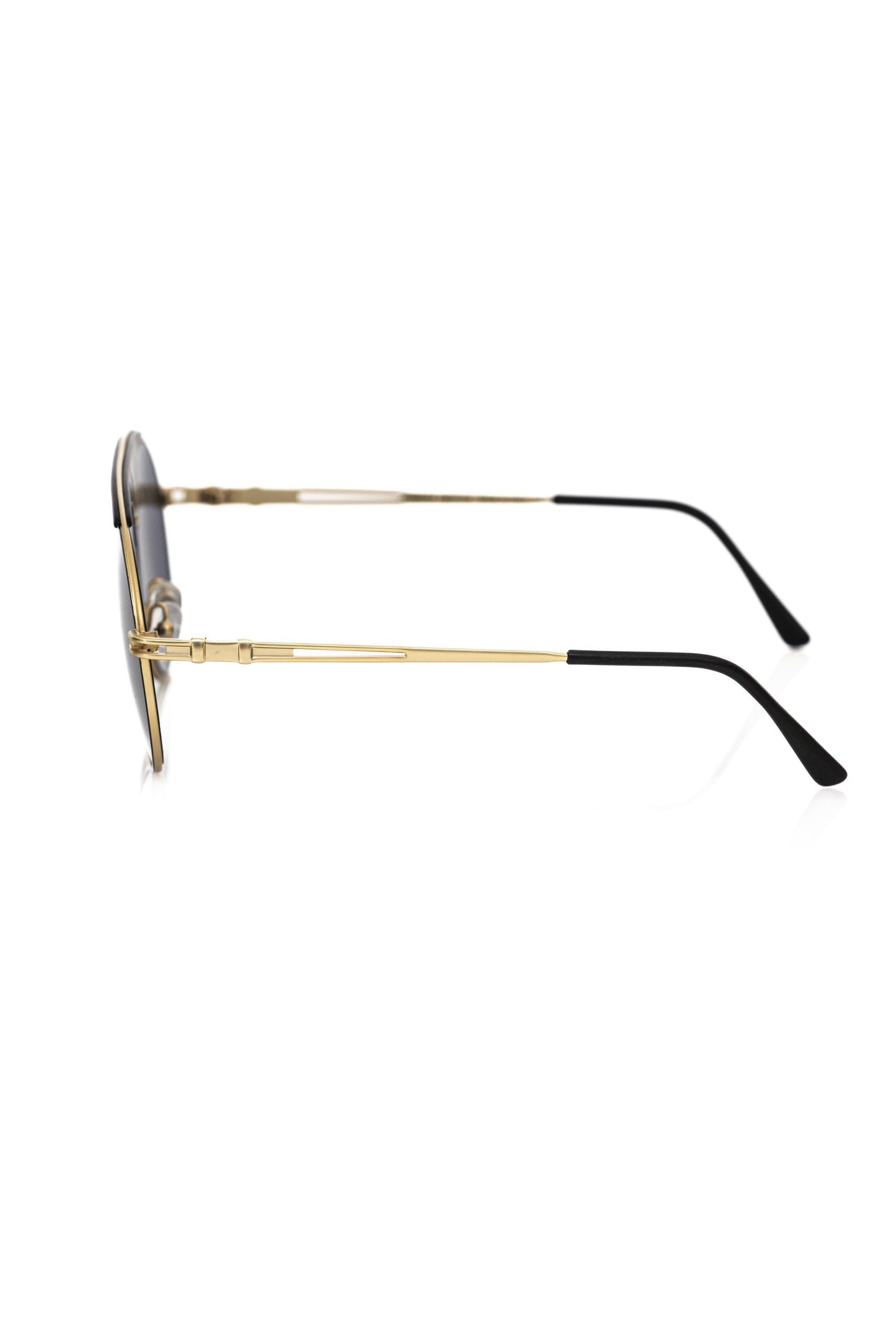 Frankie Morello Schwarz Metallic Herren-Sonnenbrille