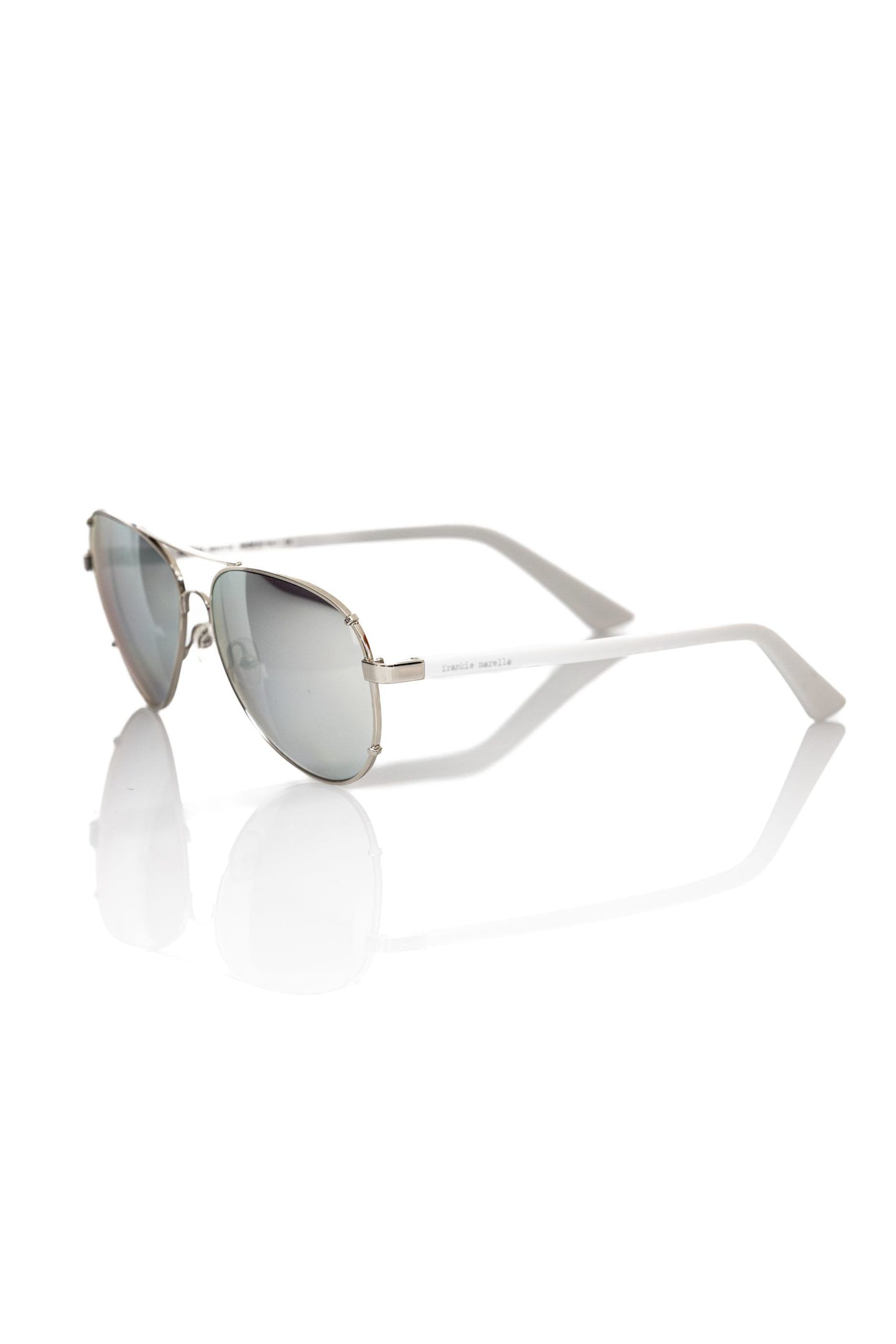 Frankie Morello Silber Metallic Männer Sonnenbrille