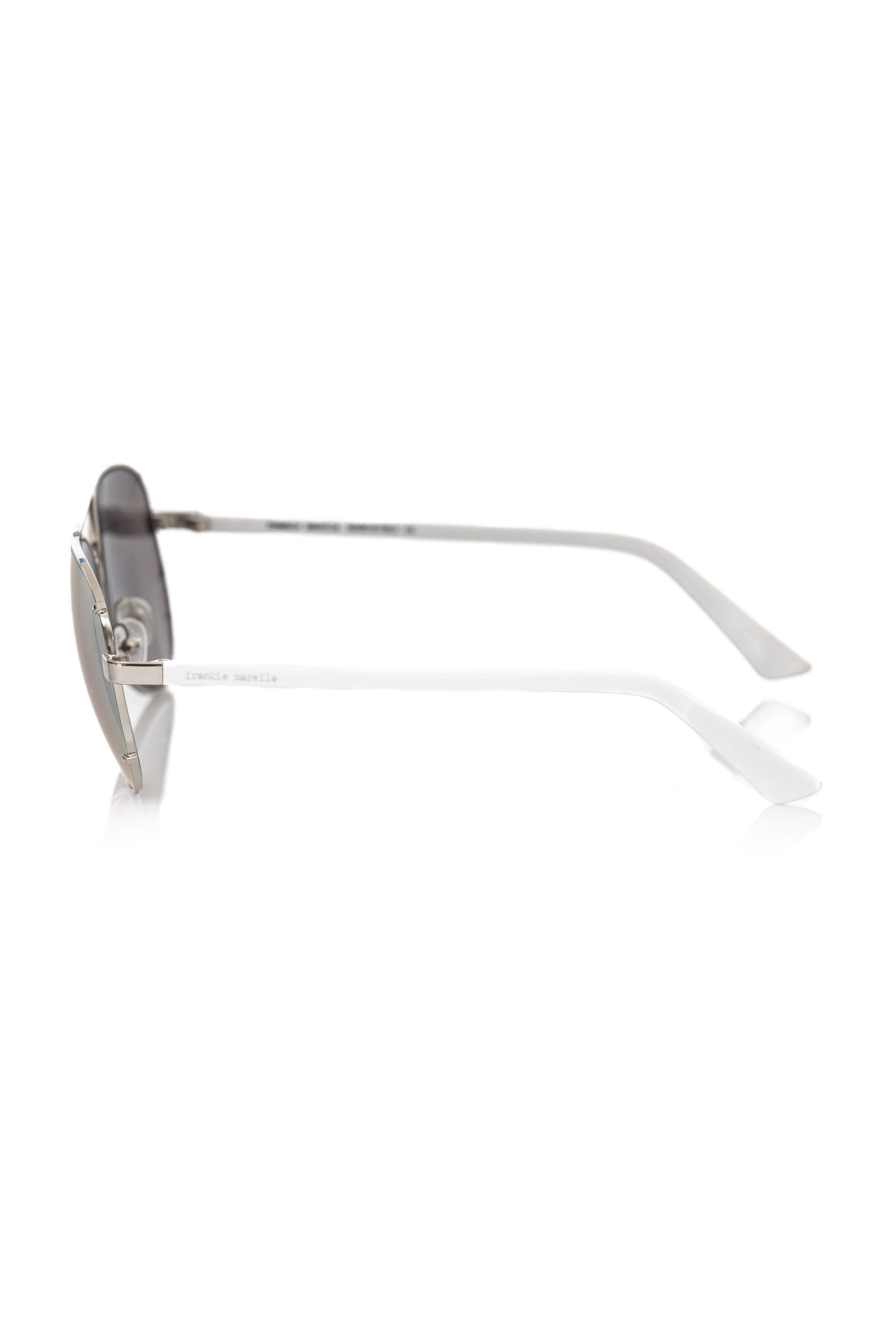 Frankie Morello Silber Metallic Männer Sonnenbrille