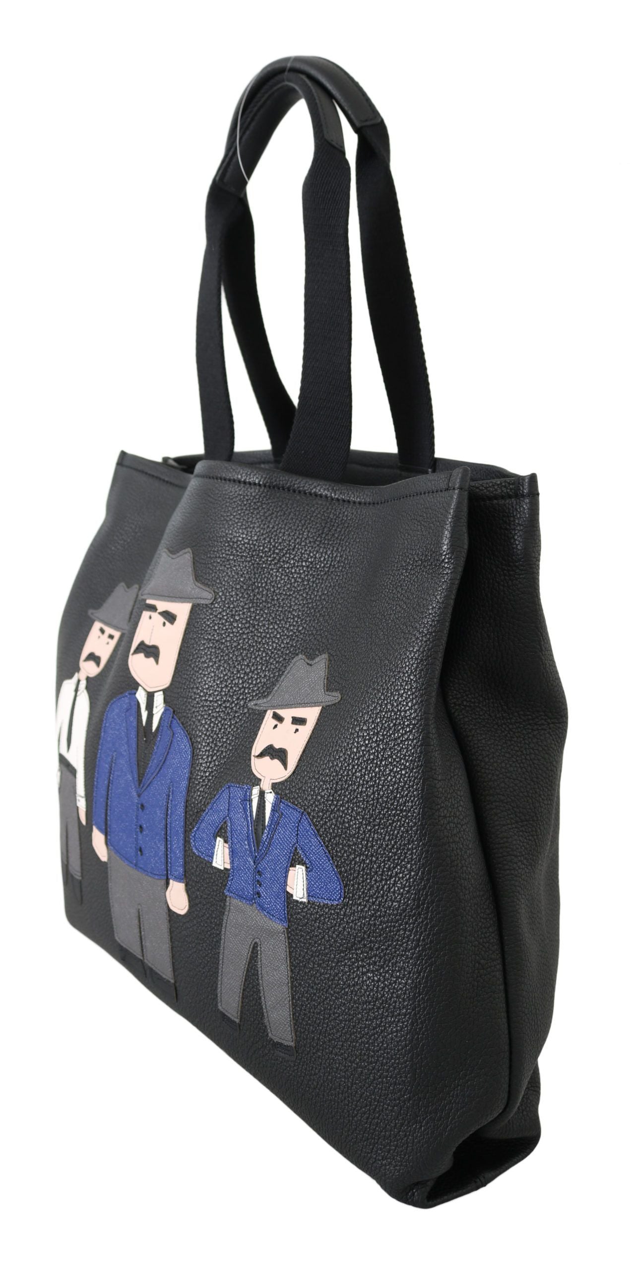 Dolce & Gabbana Elegante schwarze Leder-Tote für Männer