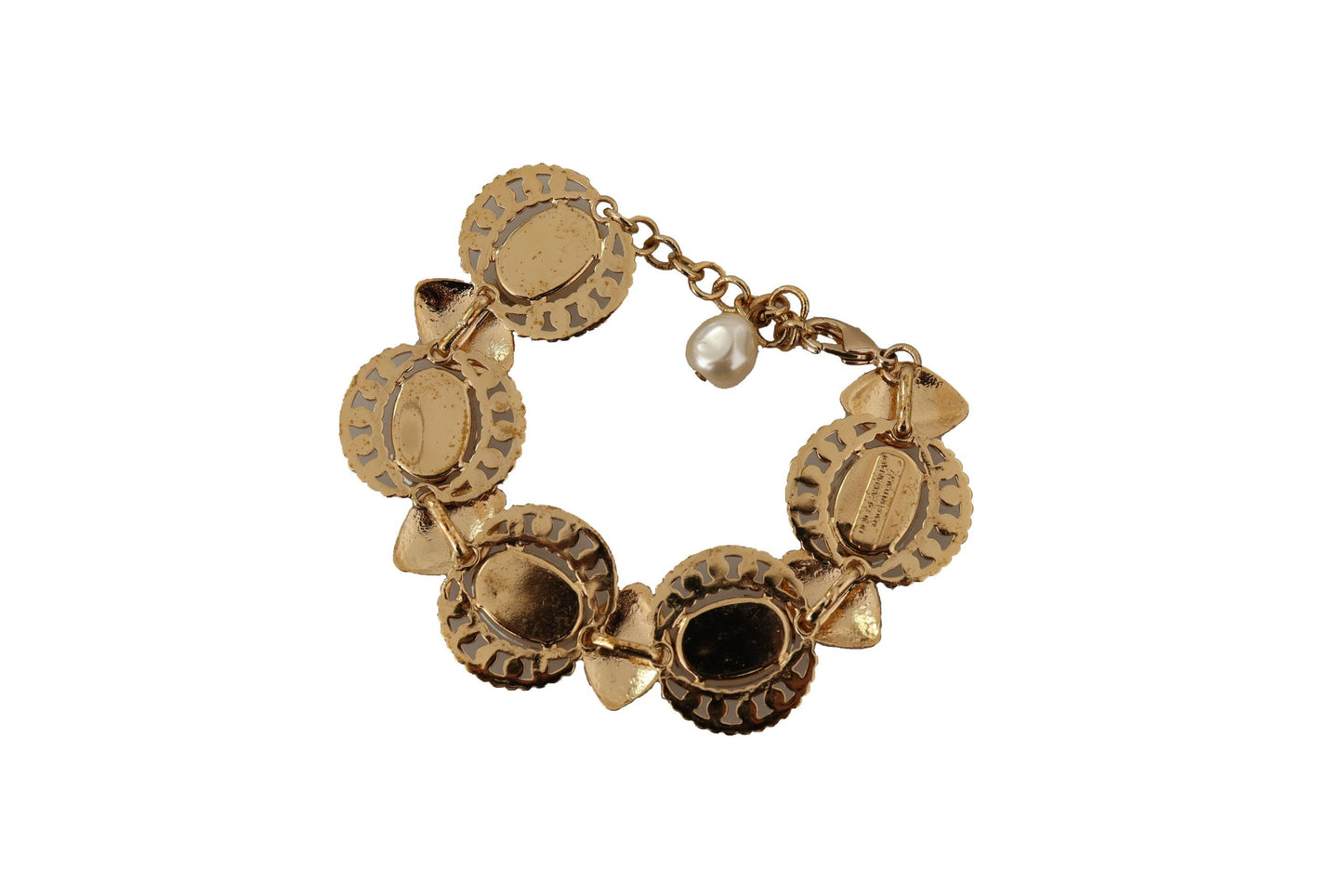 Dolce & Gabbana Champagner Kristall Gold Kette Armband