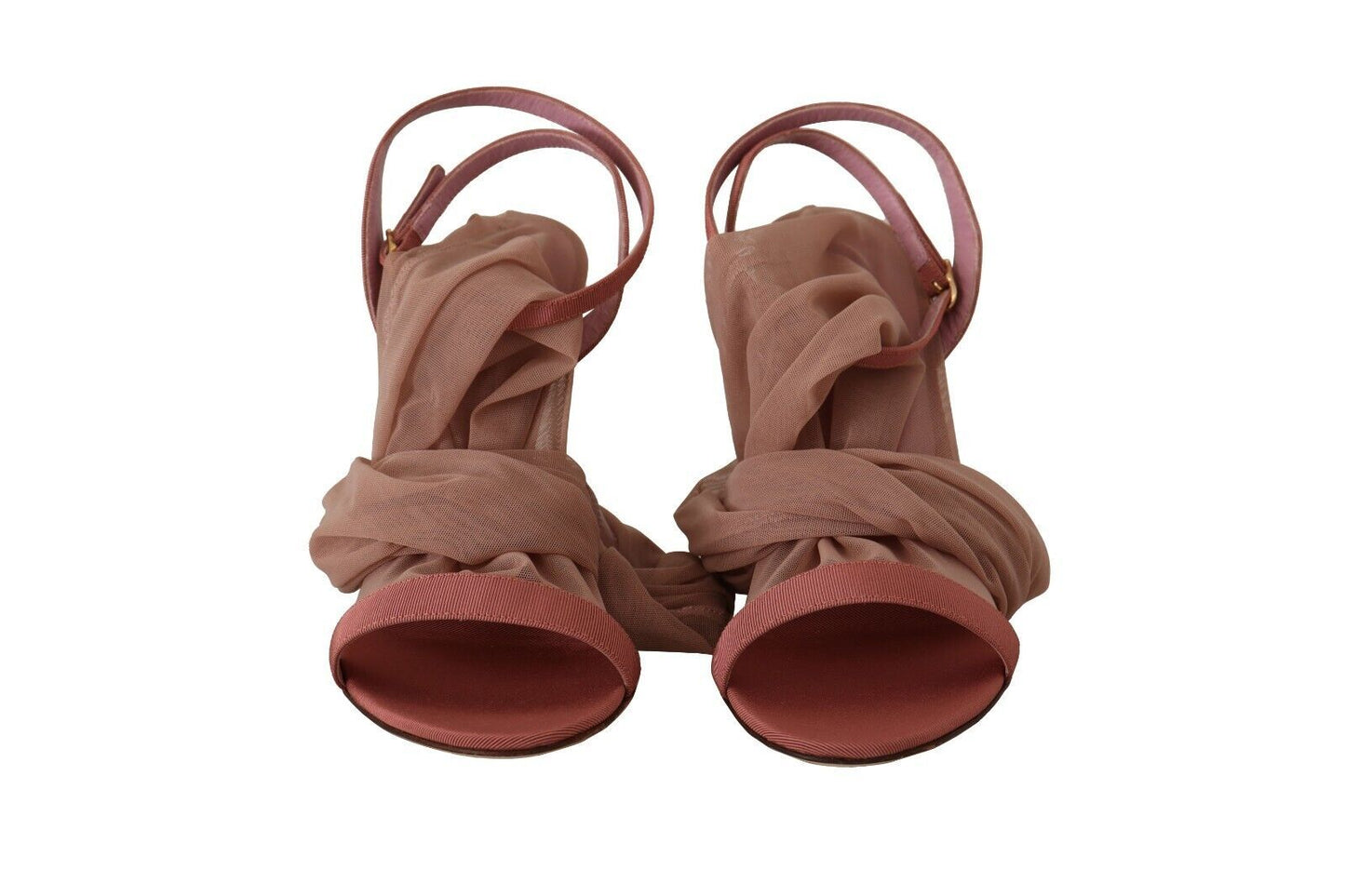 Dolce & Gabbana Elegante rosa Riemchensandalen