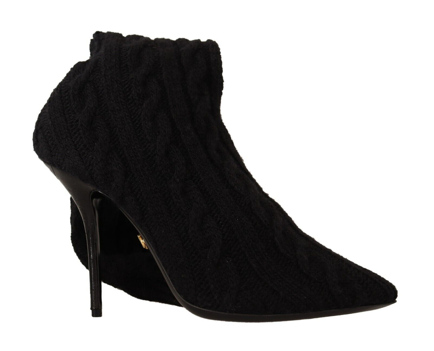 Dolce & Gabbana Elegante Stretch-Sockenstiefel in Schwarz