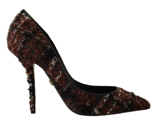 Dolce & Gabbana Elegante Multicolor Tweed Pumps