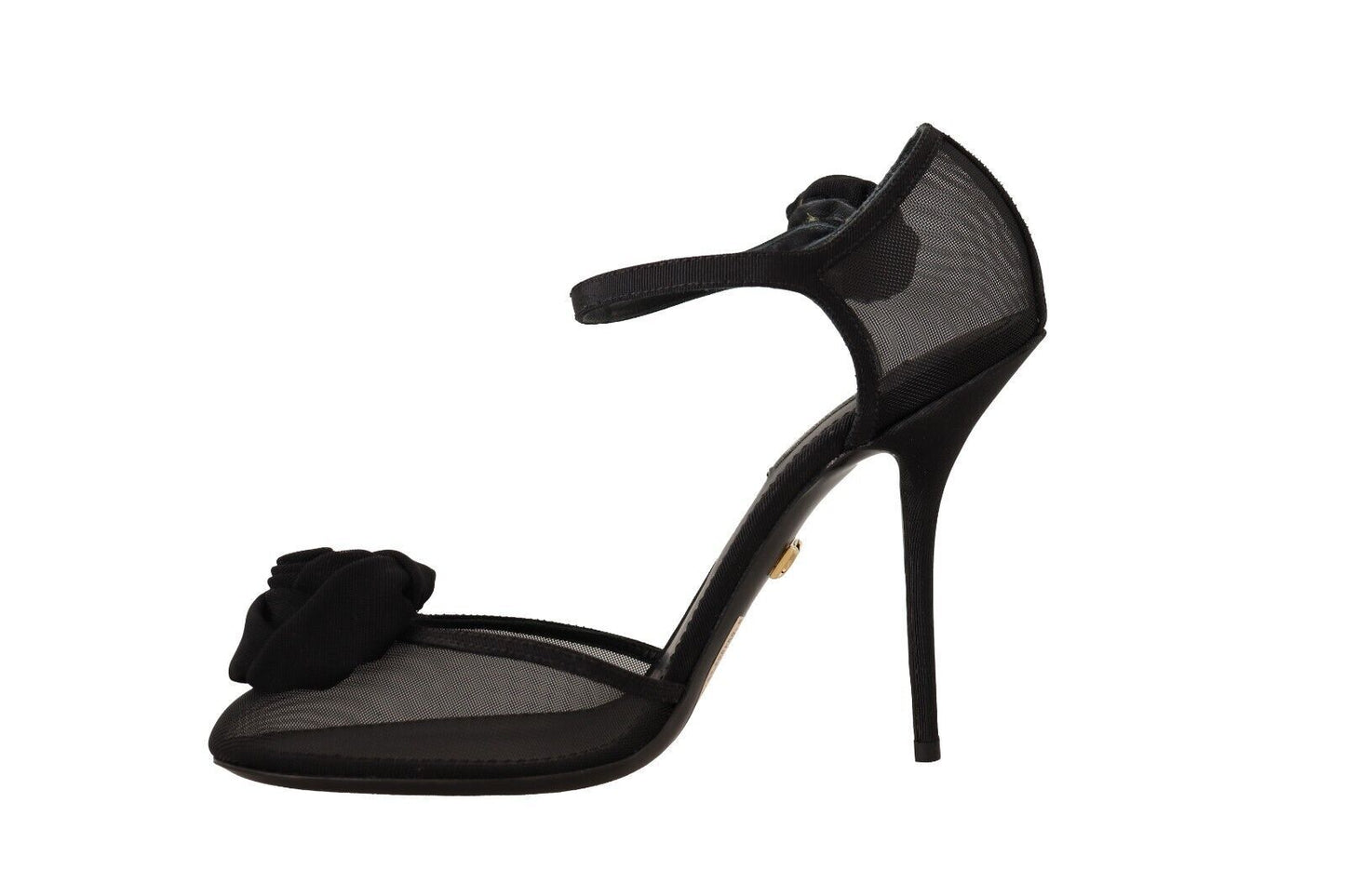 Dolce & Gabbana Elegante Schwarze Mesh Heels Pumps