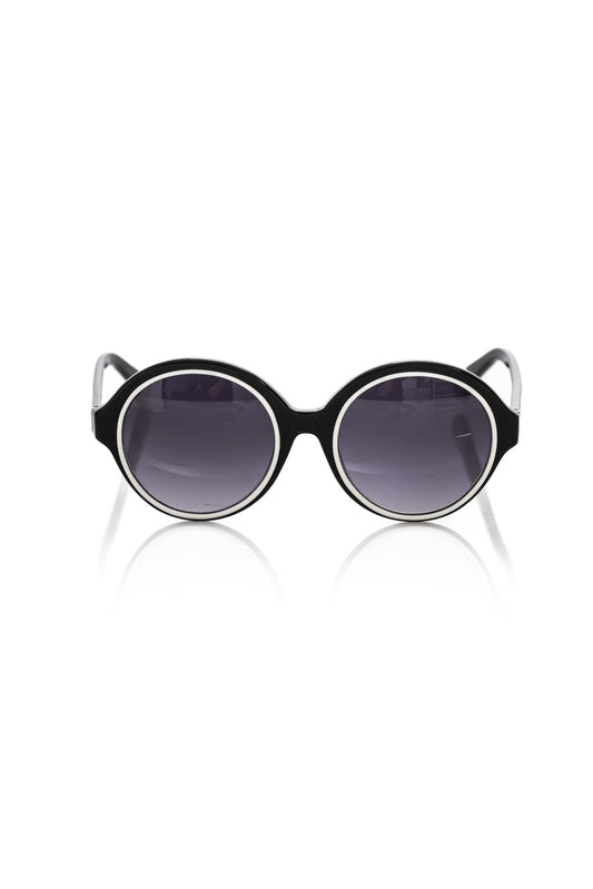 Frankie Morello Schwarze Acetat-Sonnenbrille für Frauen