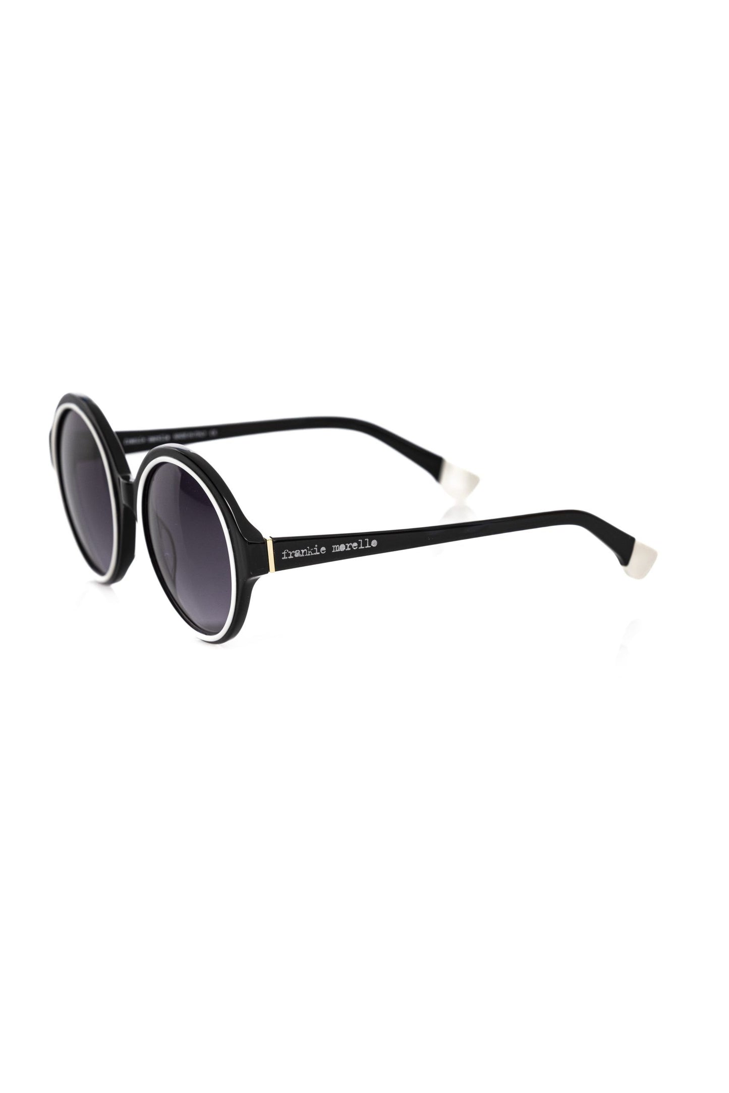 Frankie Morello Schwarze Acetat-Sonnenbrille für Frauen