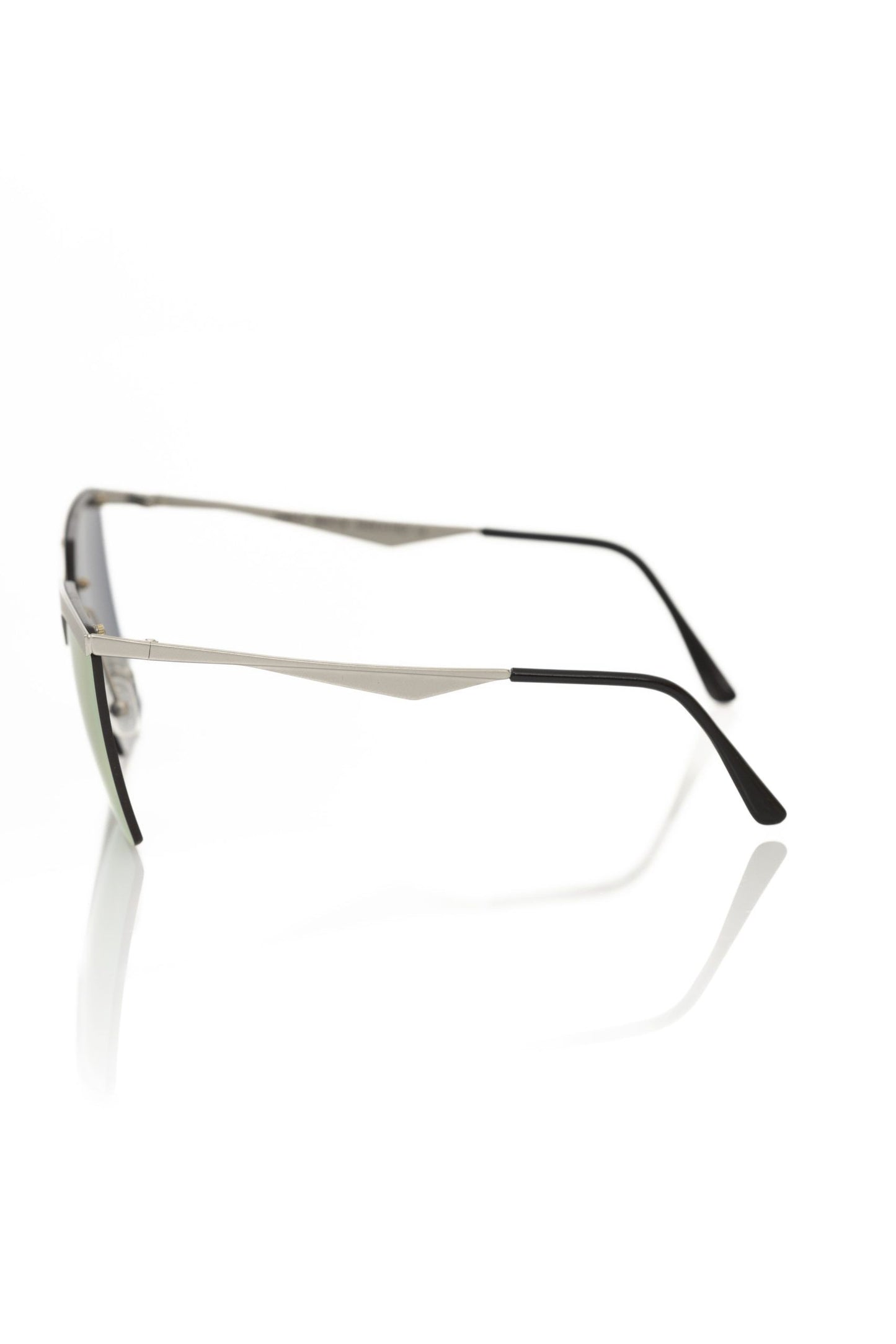 Frankie Morello Silber Metallic Damen Sonnenbrille