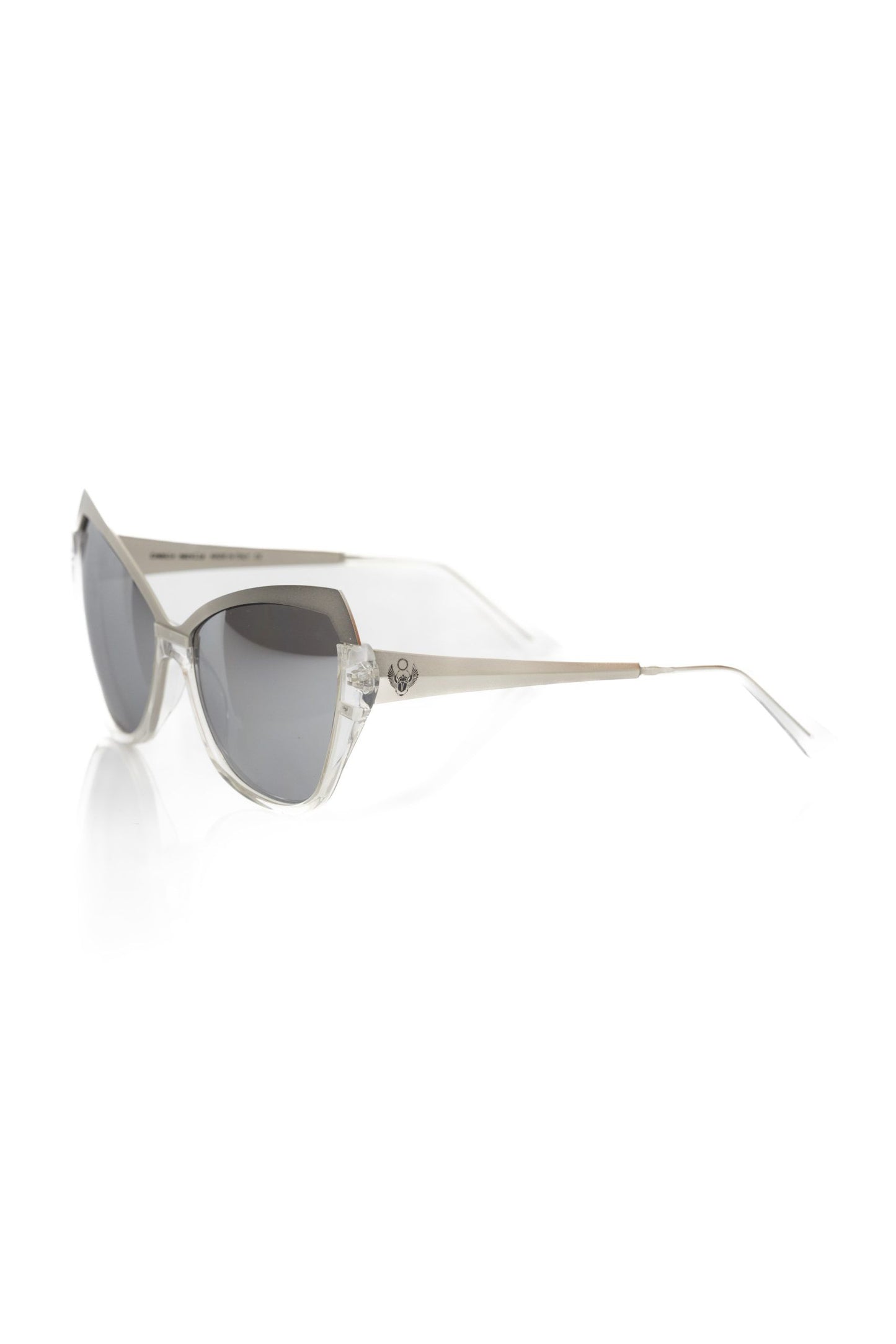 Frankie Morello Graue Acetat-Sonnenbrille für Frauen