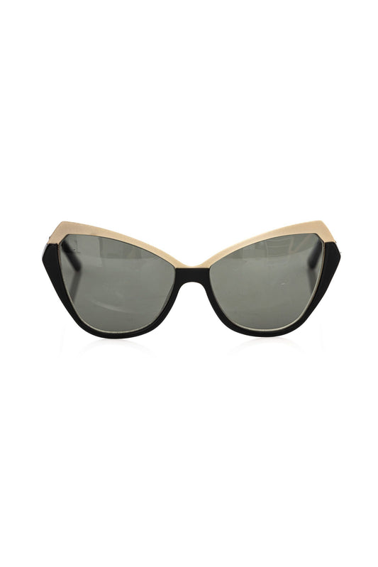 Frankie Morello Schwarze Acetat-Sonnenbrille für Frauen