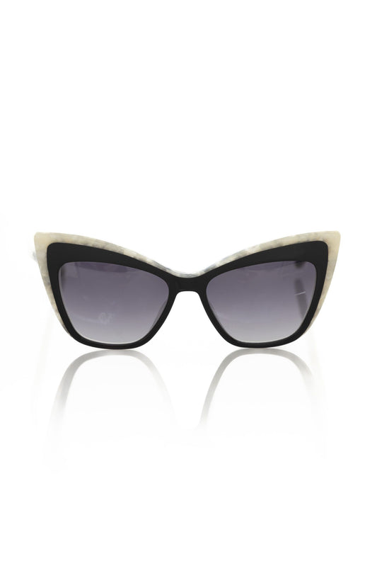 Frankie Morello Schwarze Acetat-Sonnenbrille für Frauen