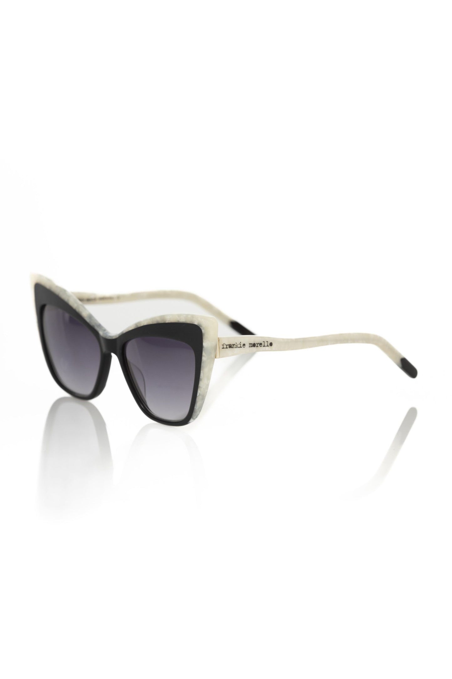 Frankie Morello Schwarze Acetat-Sonnenbrille für Frauen