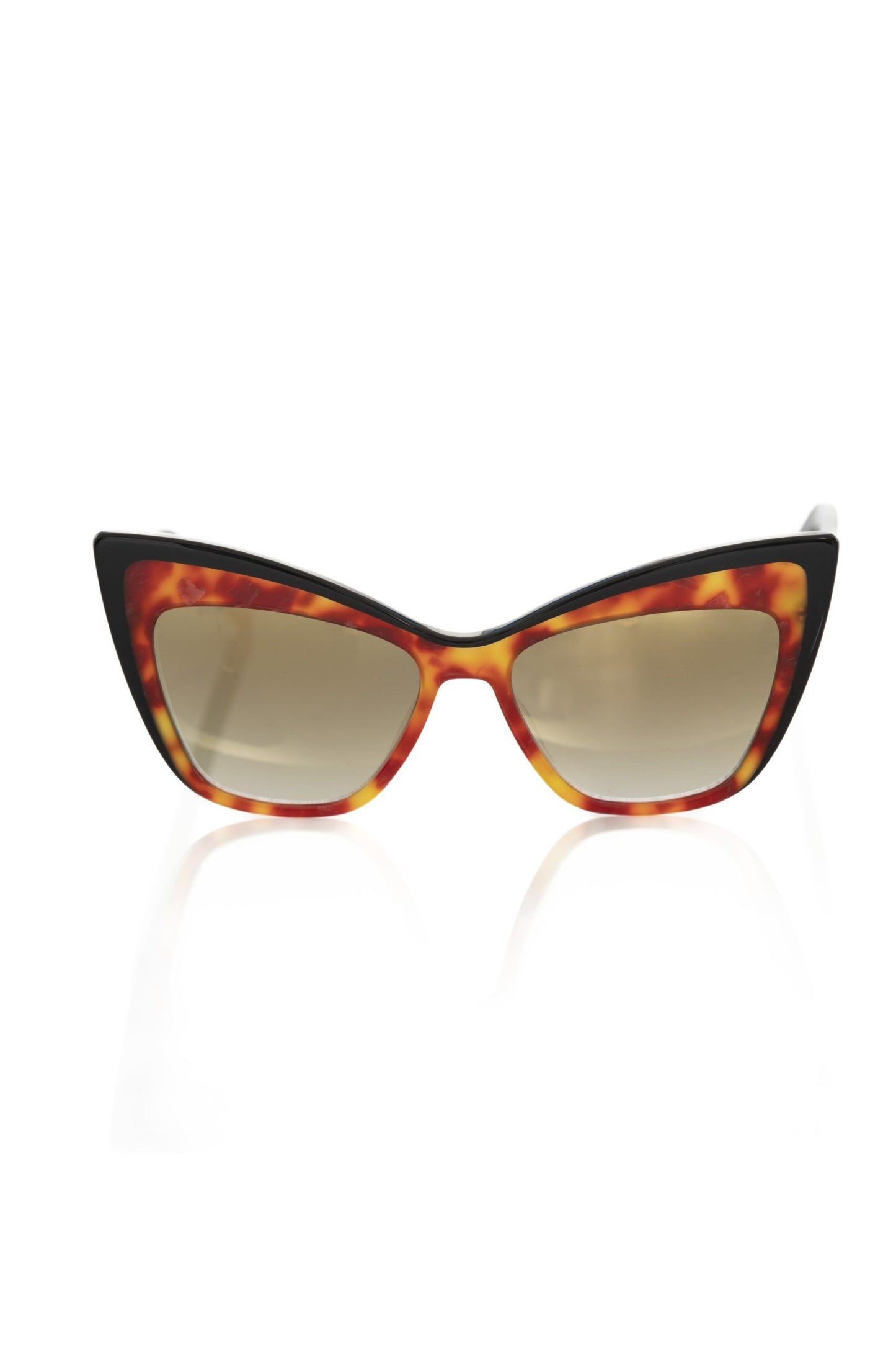 Frankie Morello Braune Acetat-Sonnenbrille für Frauen