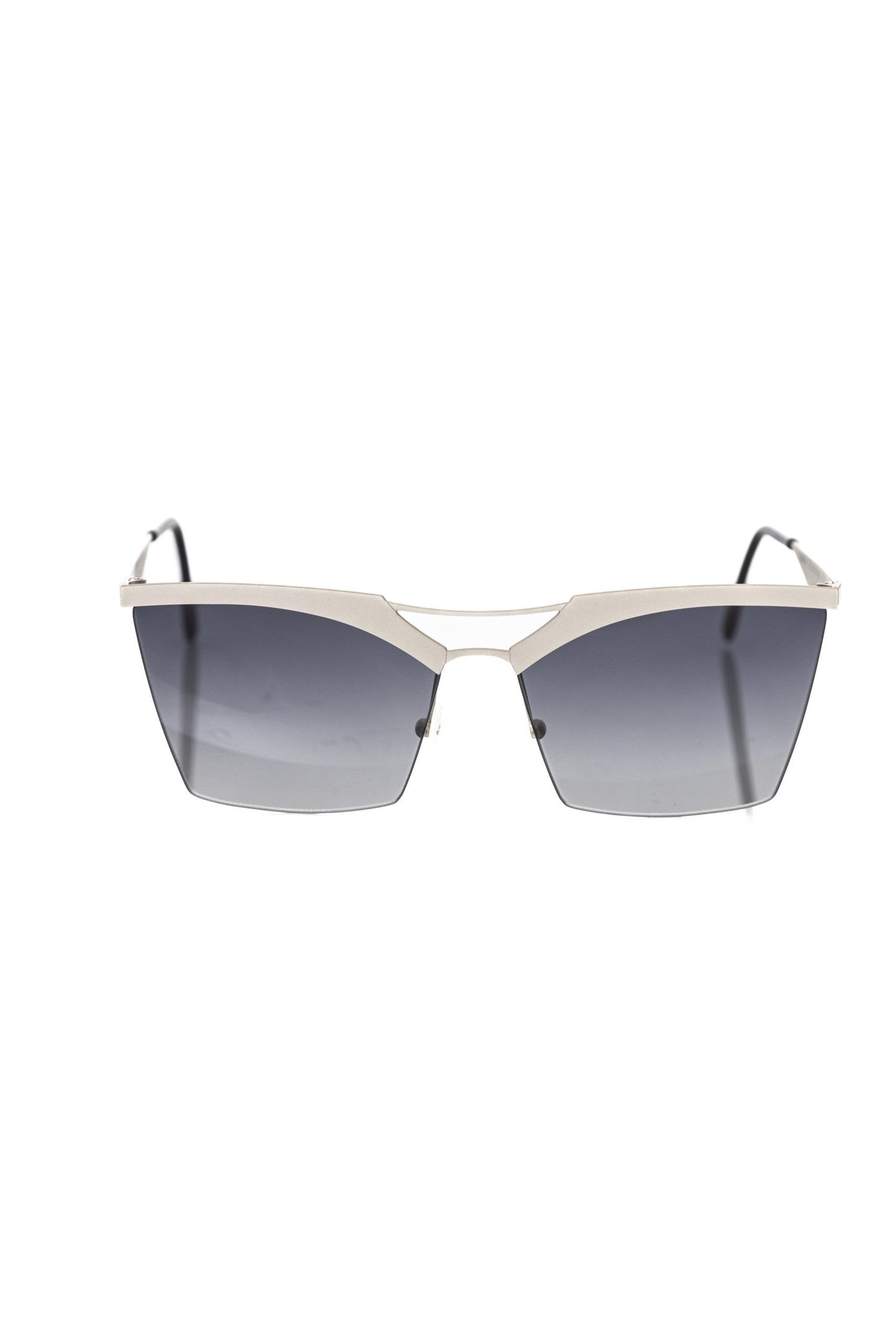 Frankie Morello Silber Metallic Damen Sonnenbrille