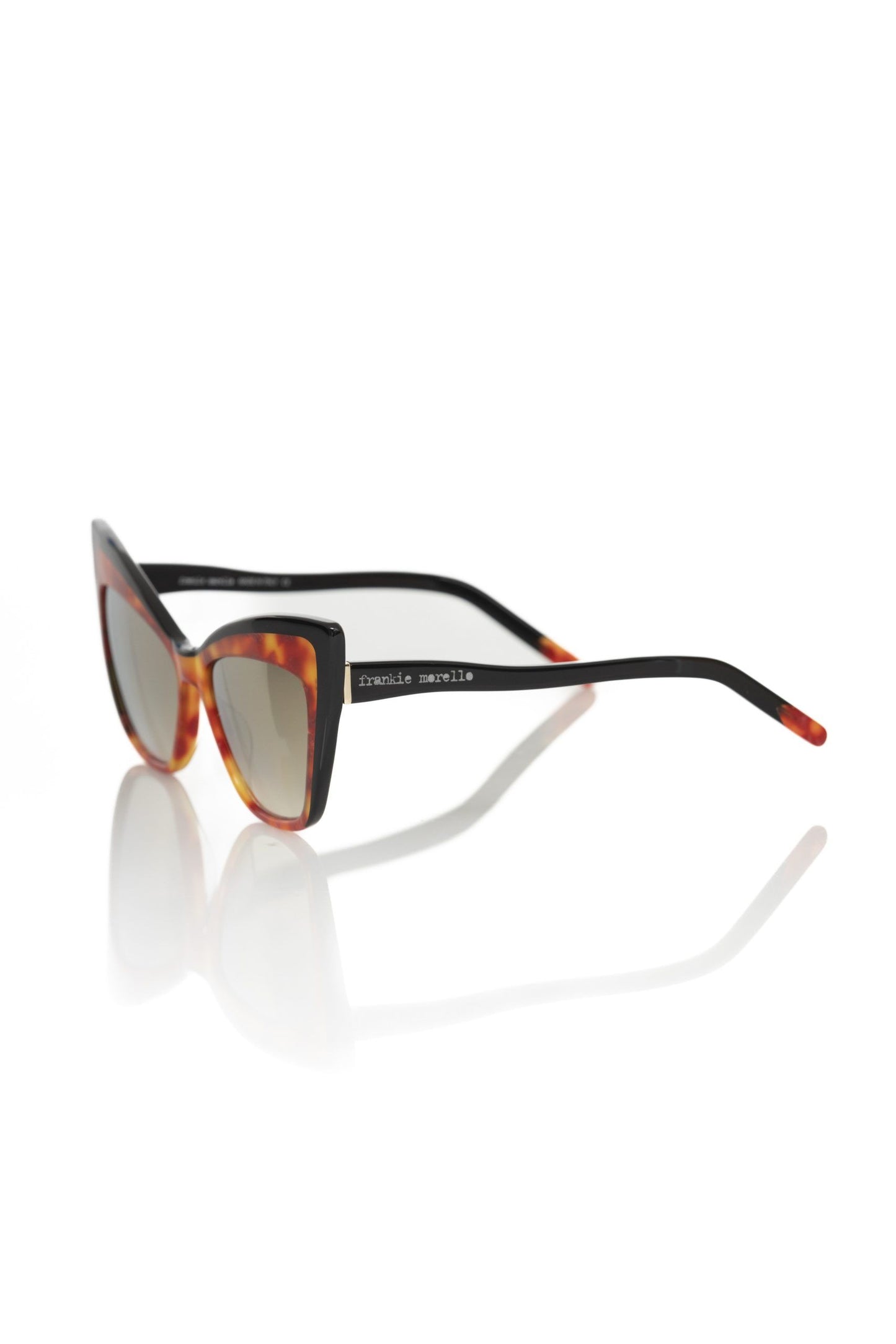 Frankie Morello Braune Acetat-Sonnenbrille für Frauen