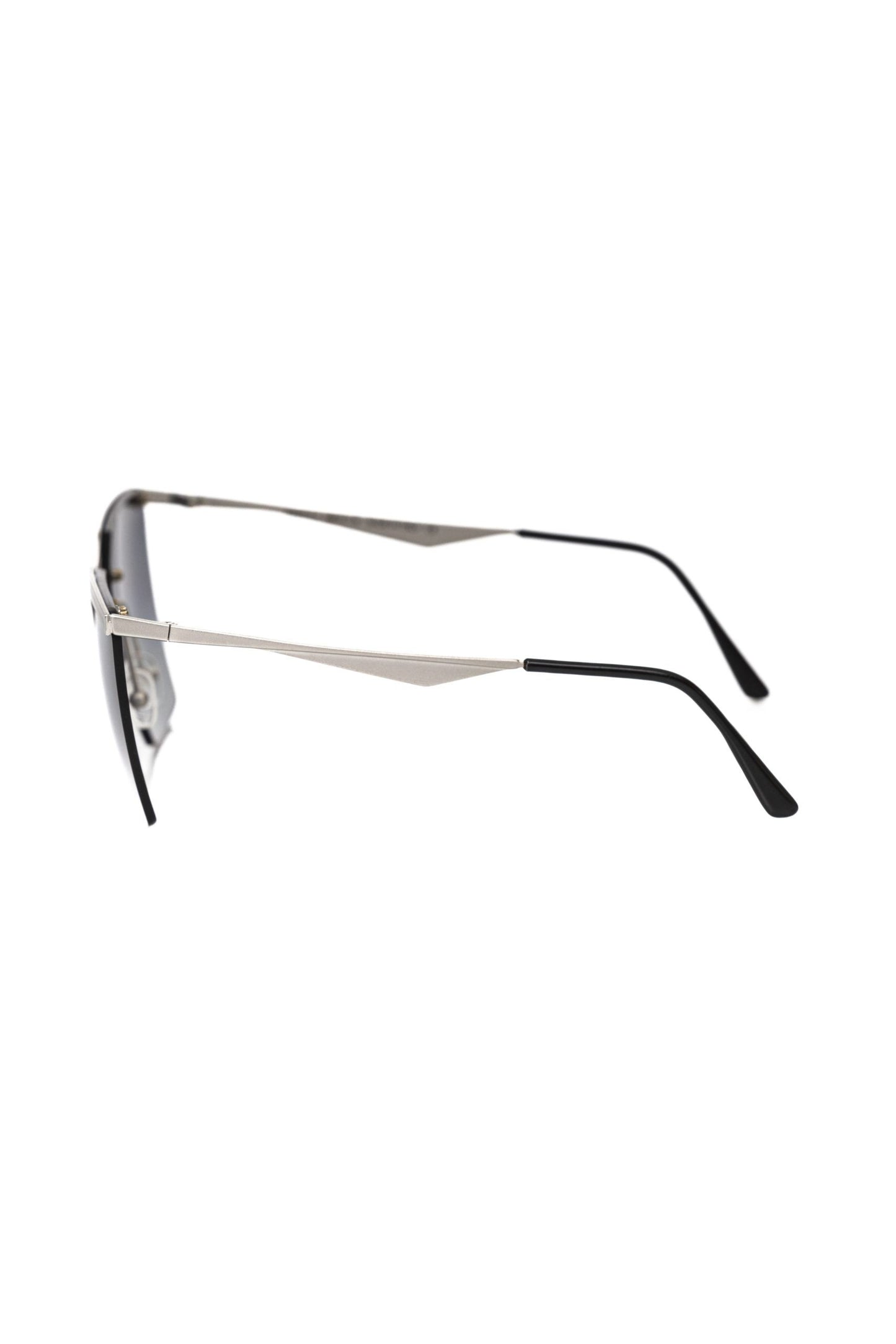 Frankie Morello Silber Metallic Damen Sonnenbrille