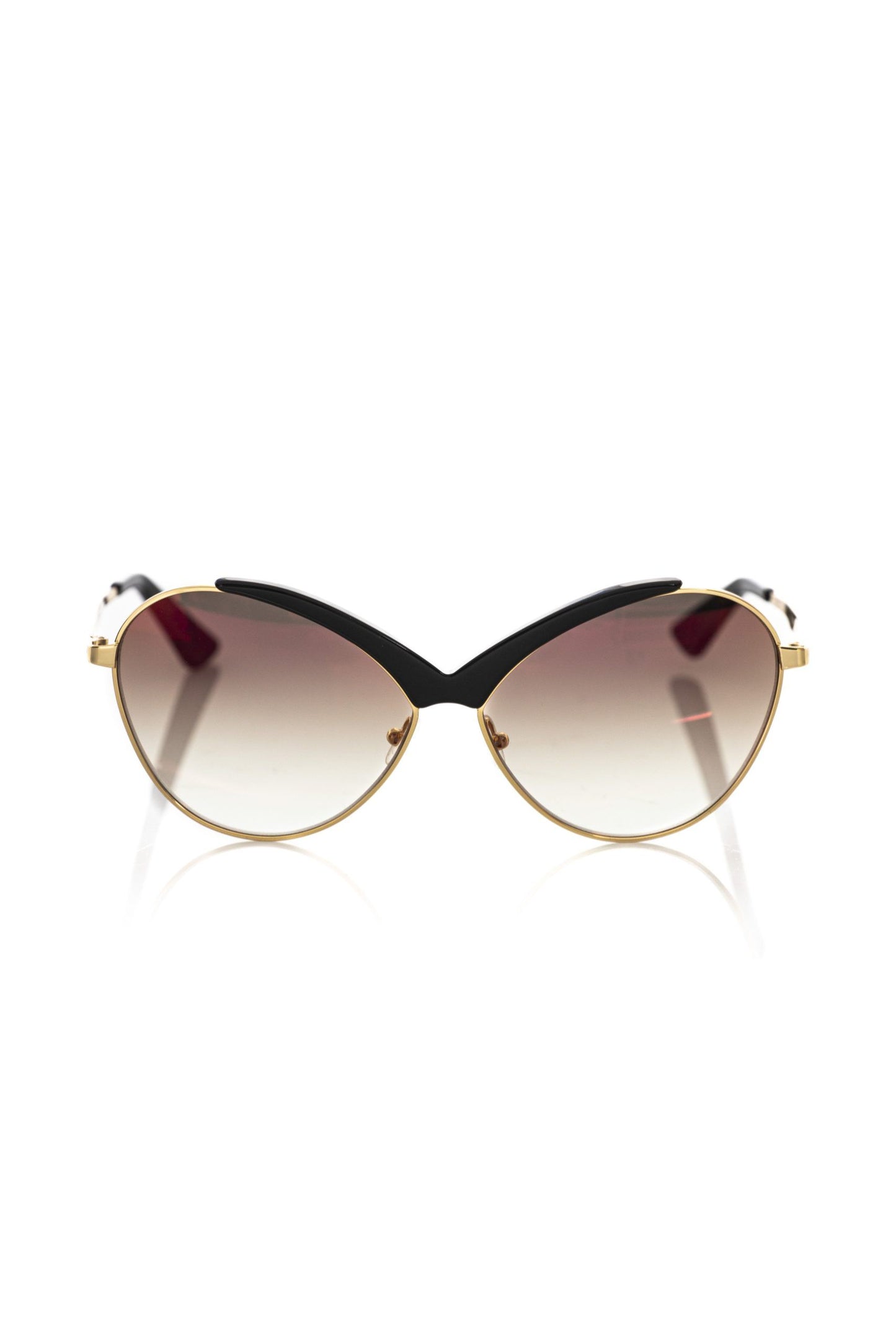 Frankie Morello Schwarz Metallic Frauen Sonnenbrille