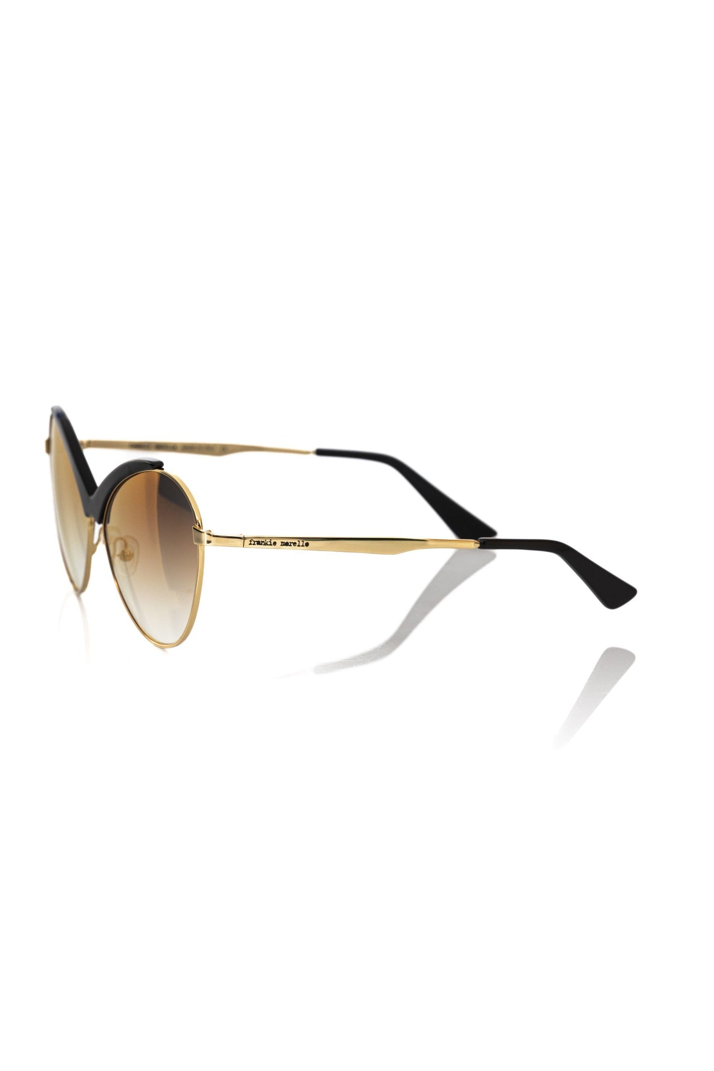 Frankie Morello Schwarz Metallic Frauen Sonnenbrille