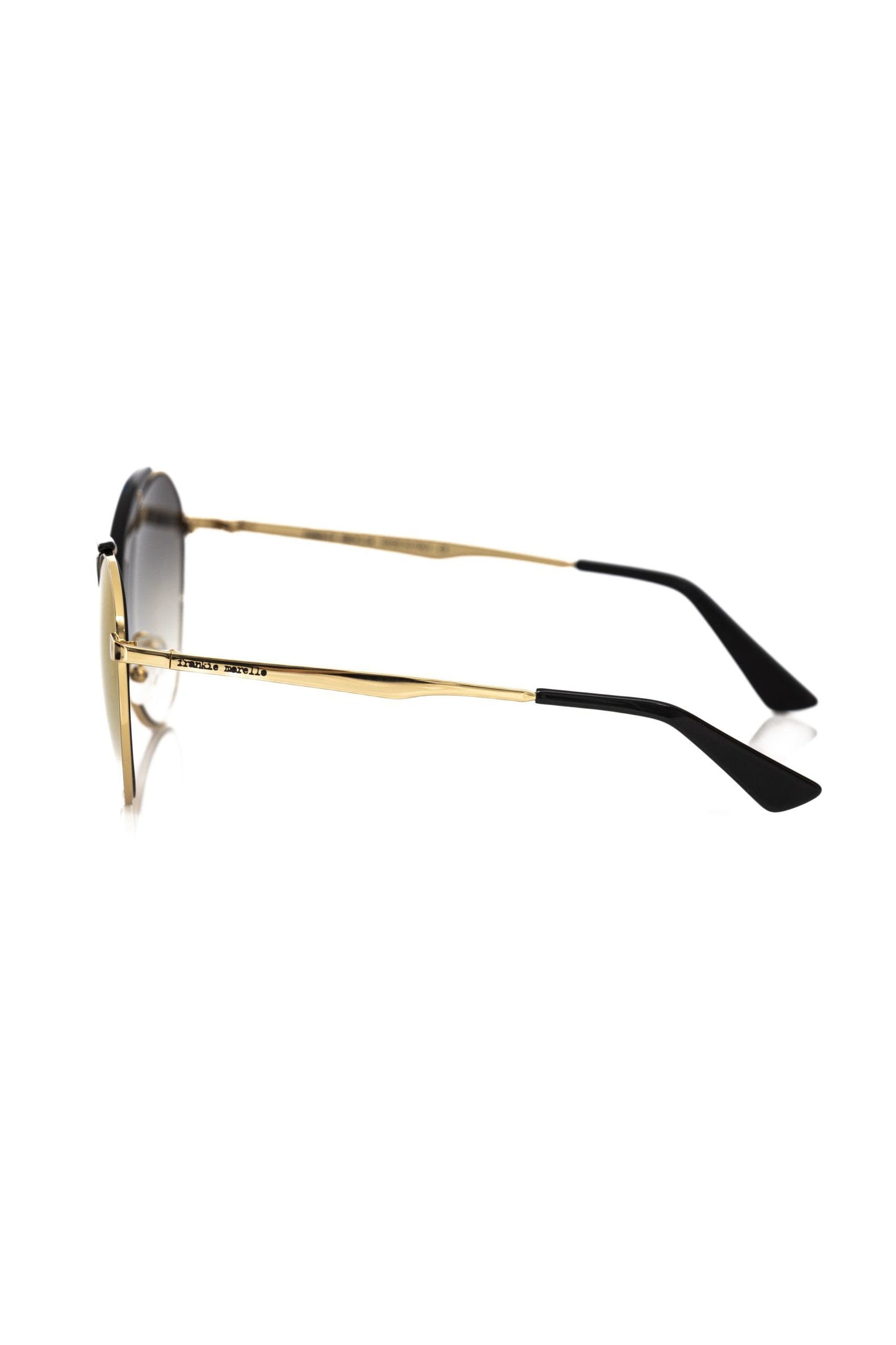 Frankie Morello Schwarz Metallic Frauen Sonnenbrille