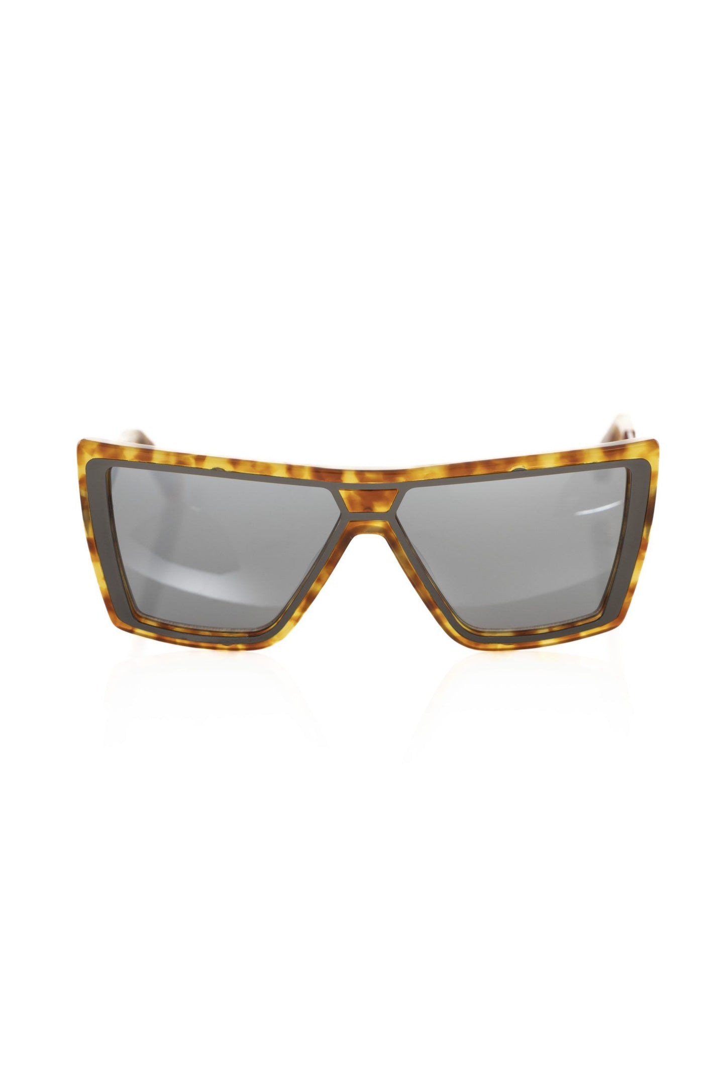 Frankie Morello Braune Acetat-Sonnenbrille für Frauen