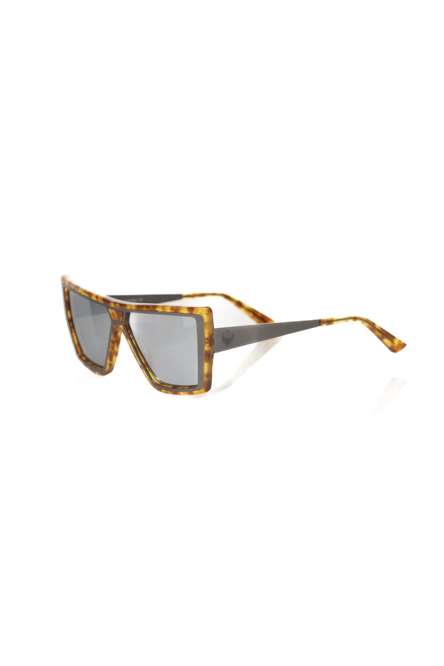 Frankie Morello Braune Acetat-Sonnenbrille für Frauen