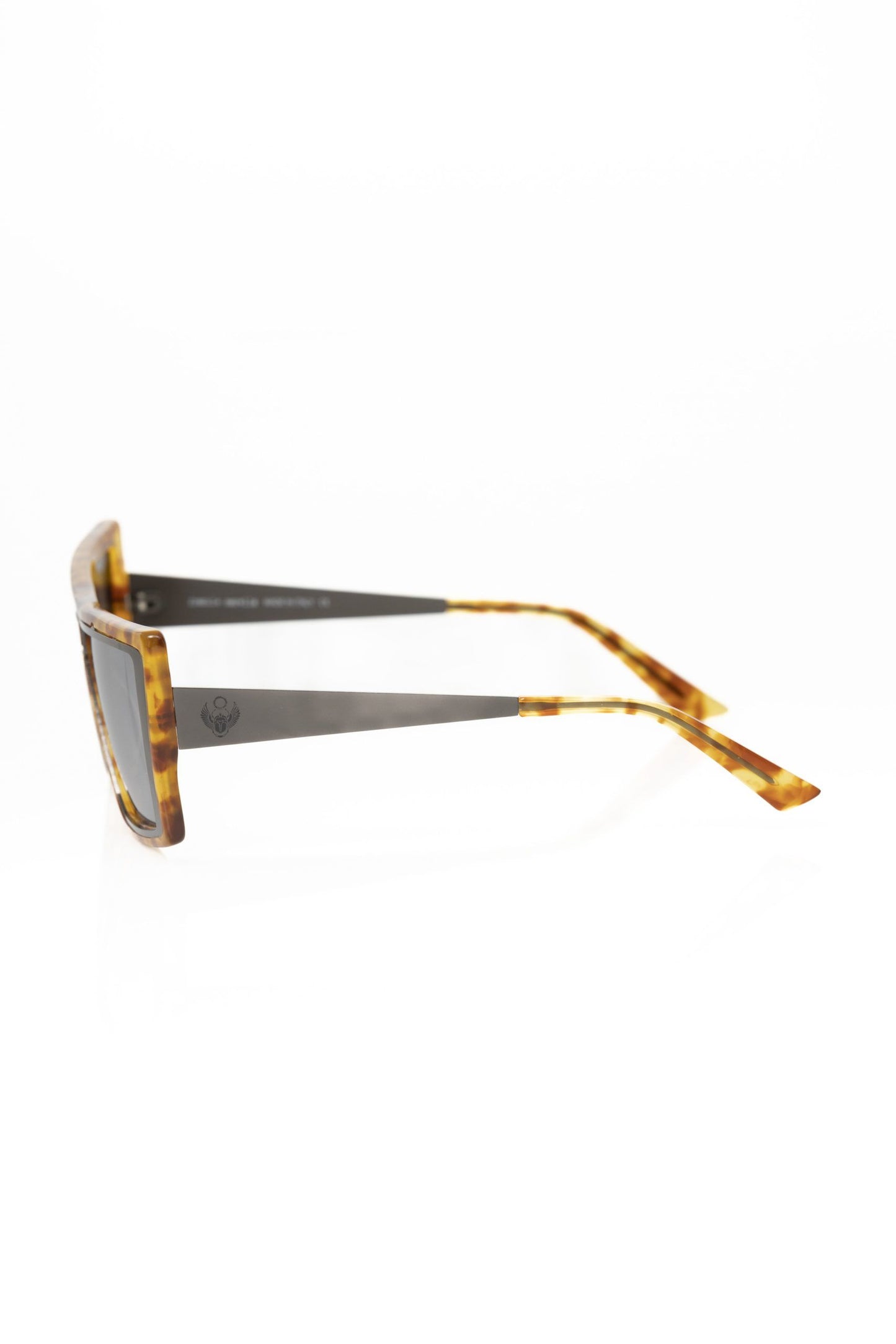 Frankie Morello Braune Acetat-Sonnenbrille für Frauen