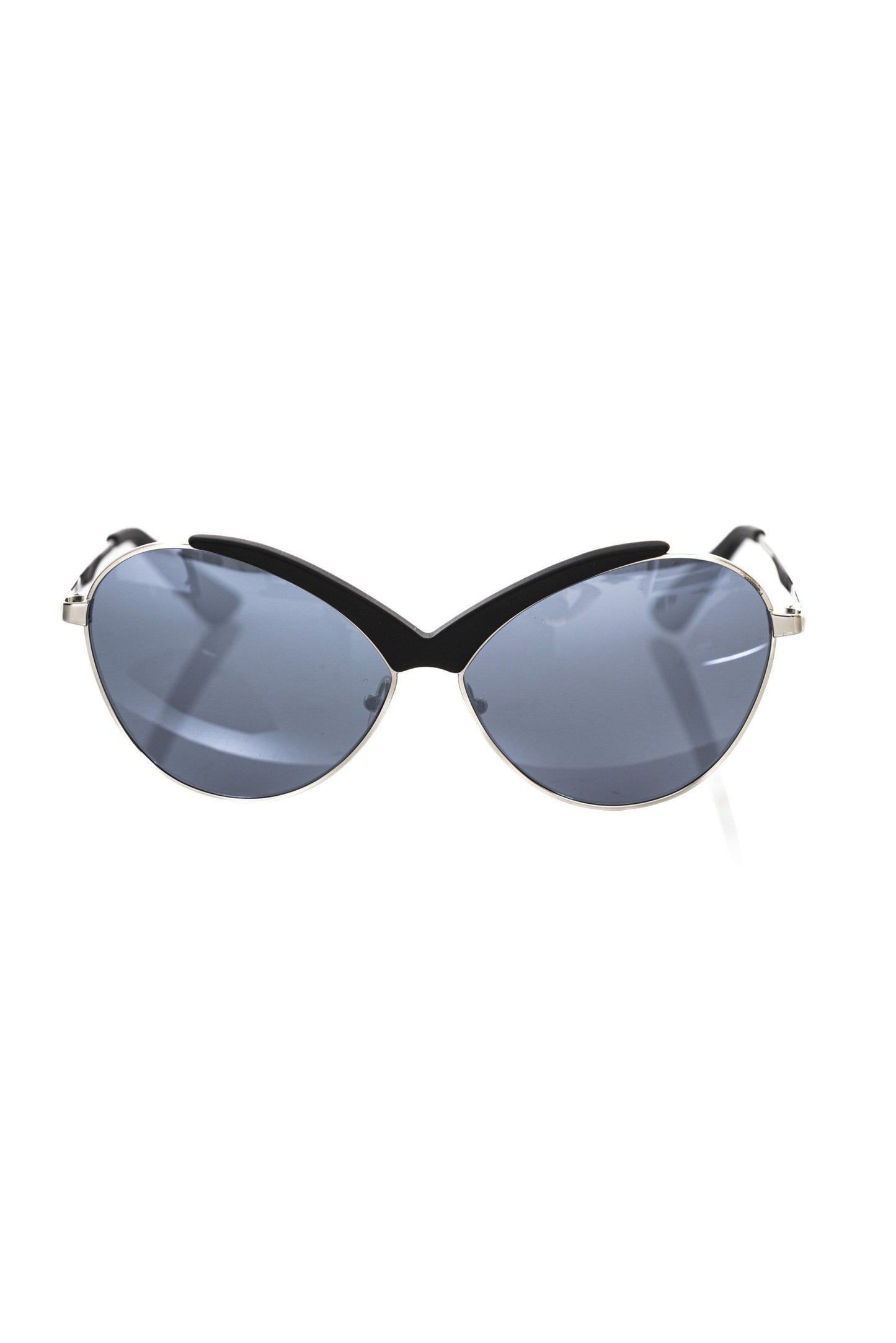 Frankie Morello Schwarz Metallic Frauen Sonnenbrille