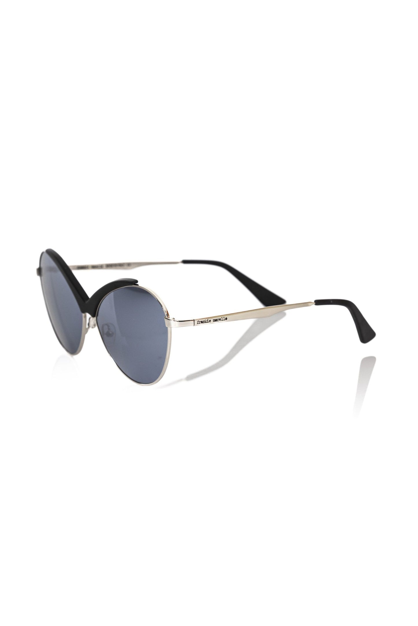 Frankie Morello Schwarz Metallic Frauen Sonnenbrille