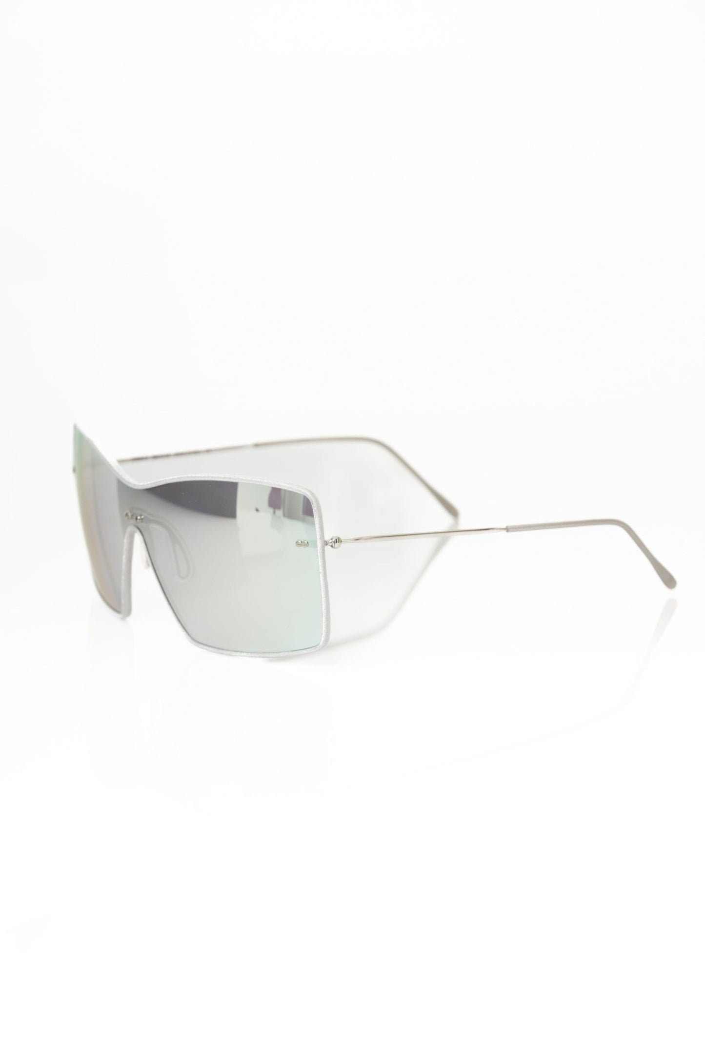 Frankie Morello Silber Metallic Damen Sonnenbrille